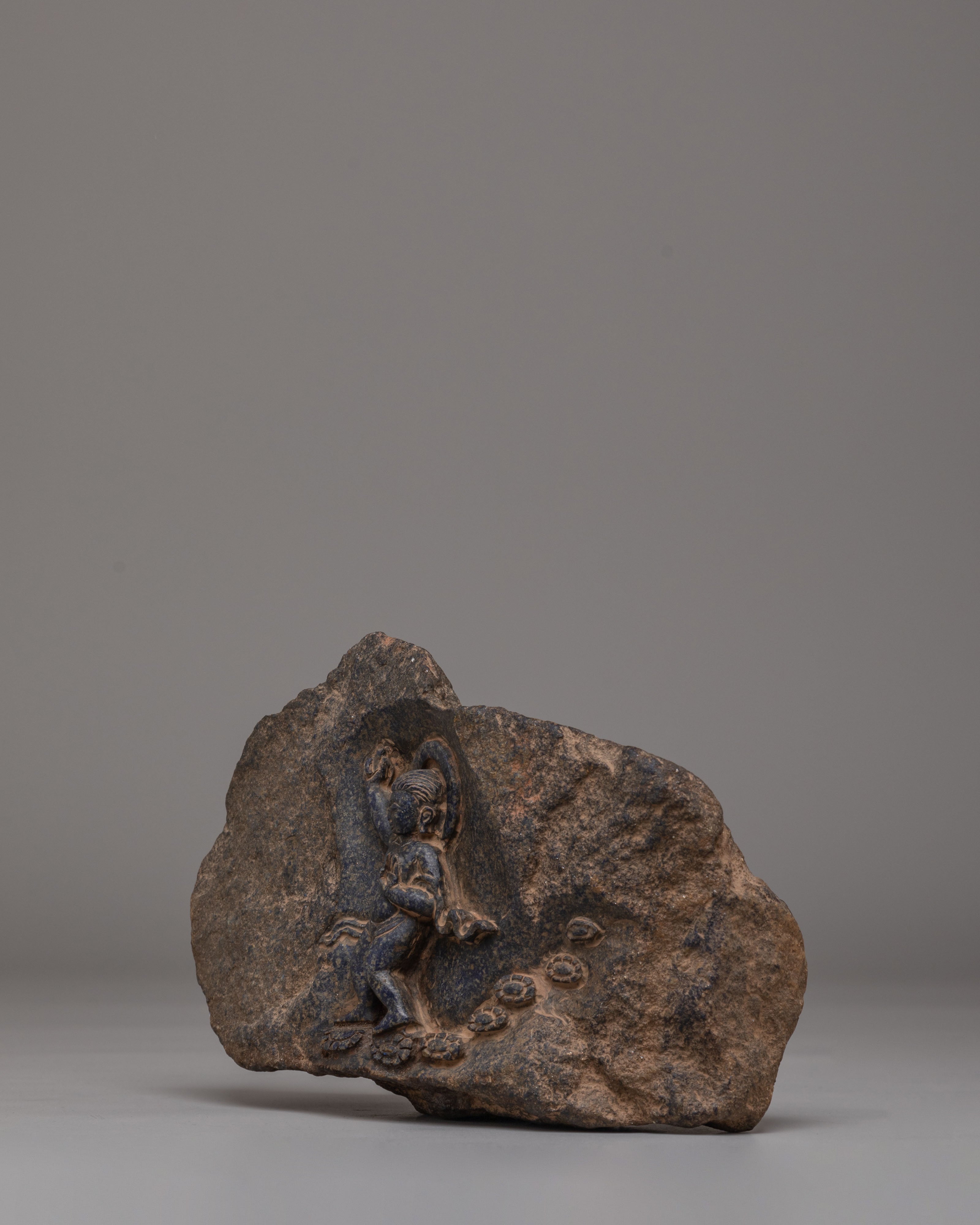 Handmade Siddhartha Gautama Statue | Lapis Lazuli Buddhist Artwork
