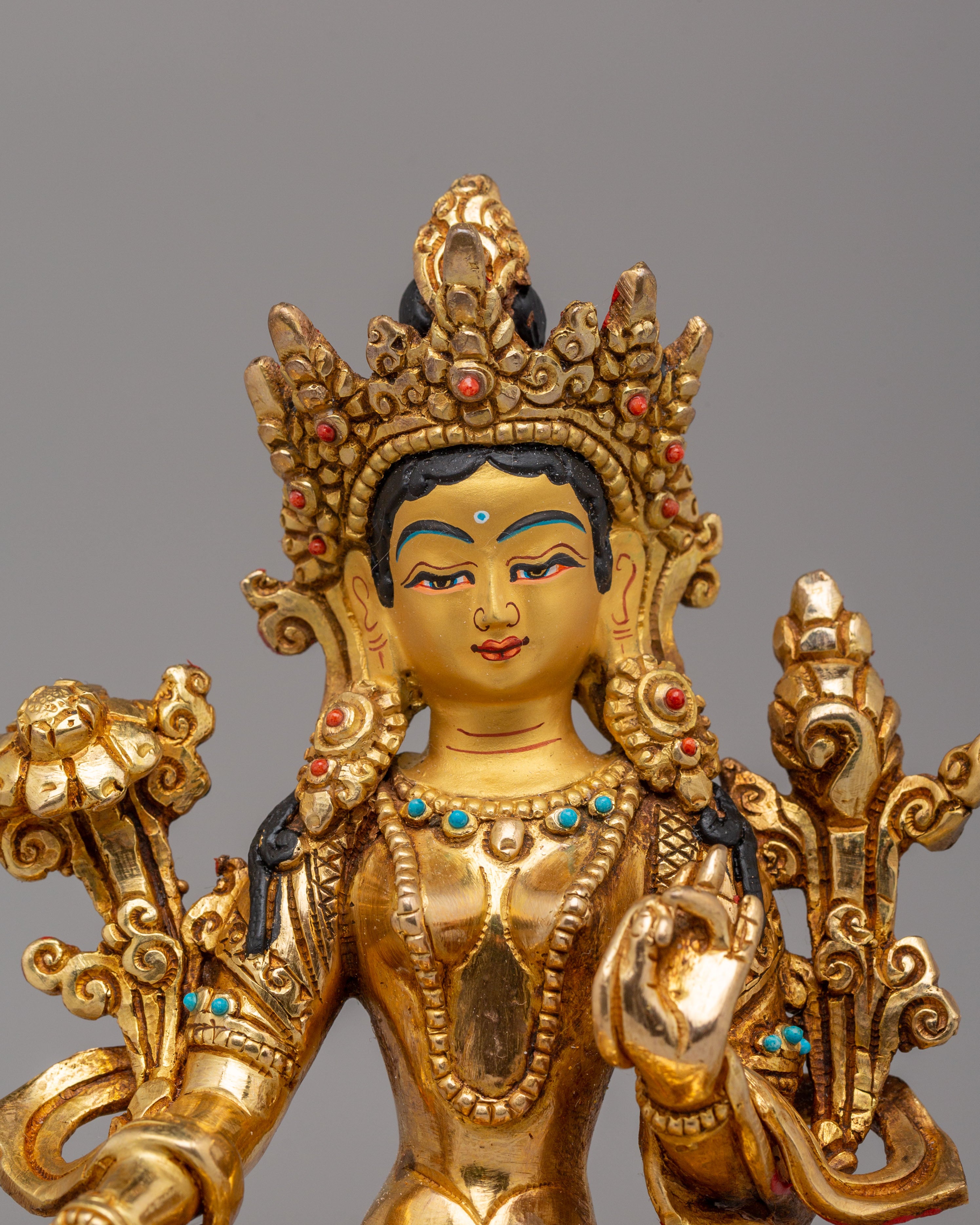 Green Tara Compassion Deity Statue | Symbol of Protection and Healing
