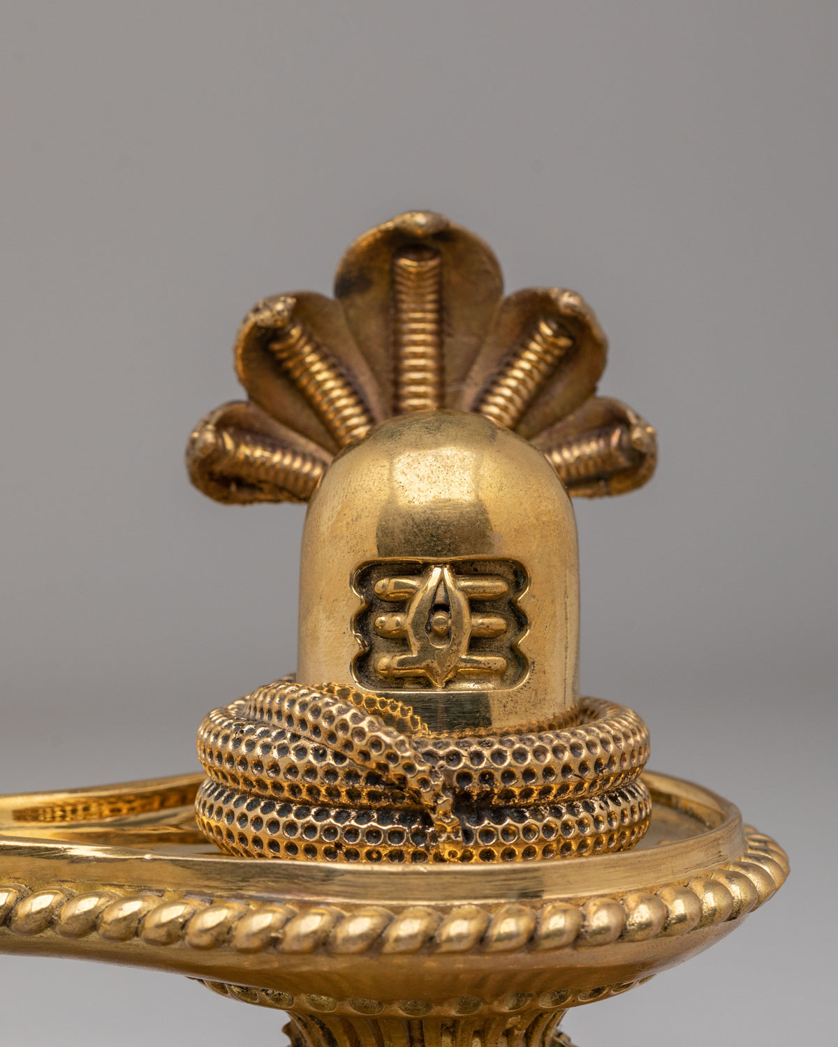 Handmade Shiva Linga  Sculpture | Sacred Hindu Deity Artwork