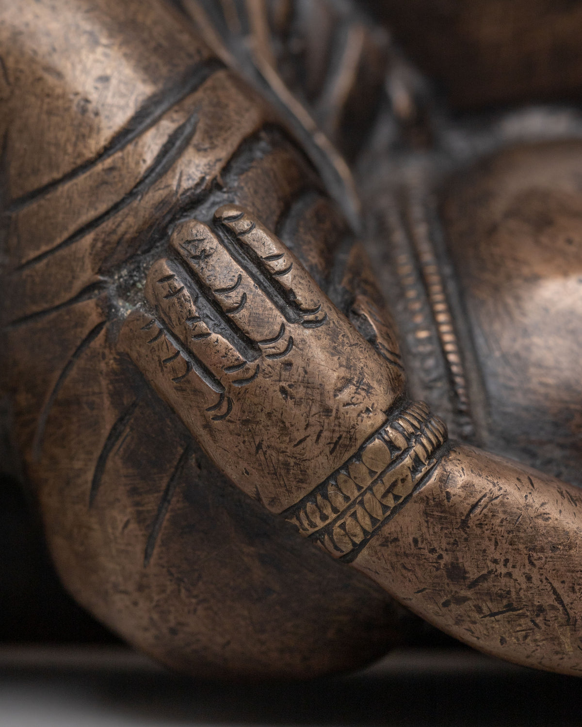 Spiritual  Reclining Ganesha Statue | Handcrafted Bronze Lord Ganesh Sculpture