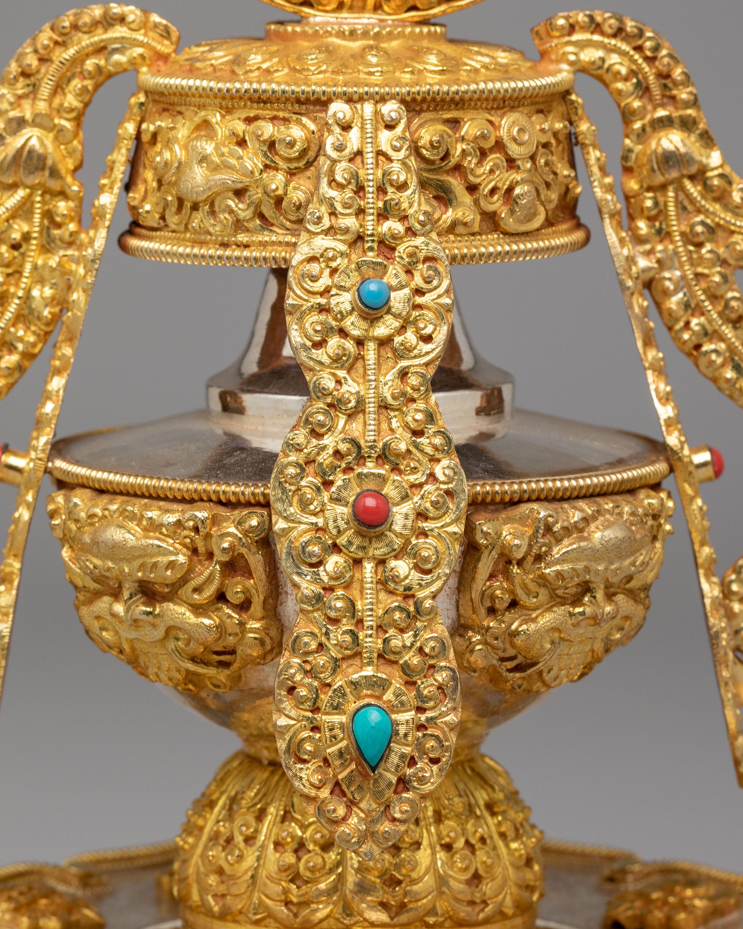 Handcrafted Longlife Vase for Altar | Tibetan Ritual Decor