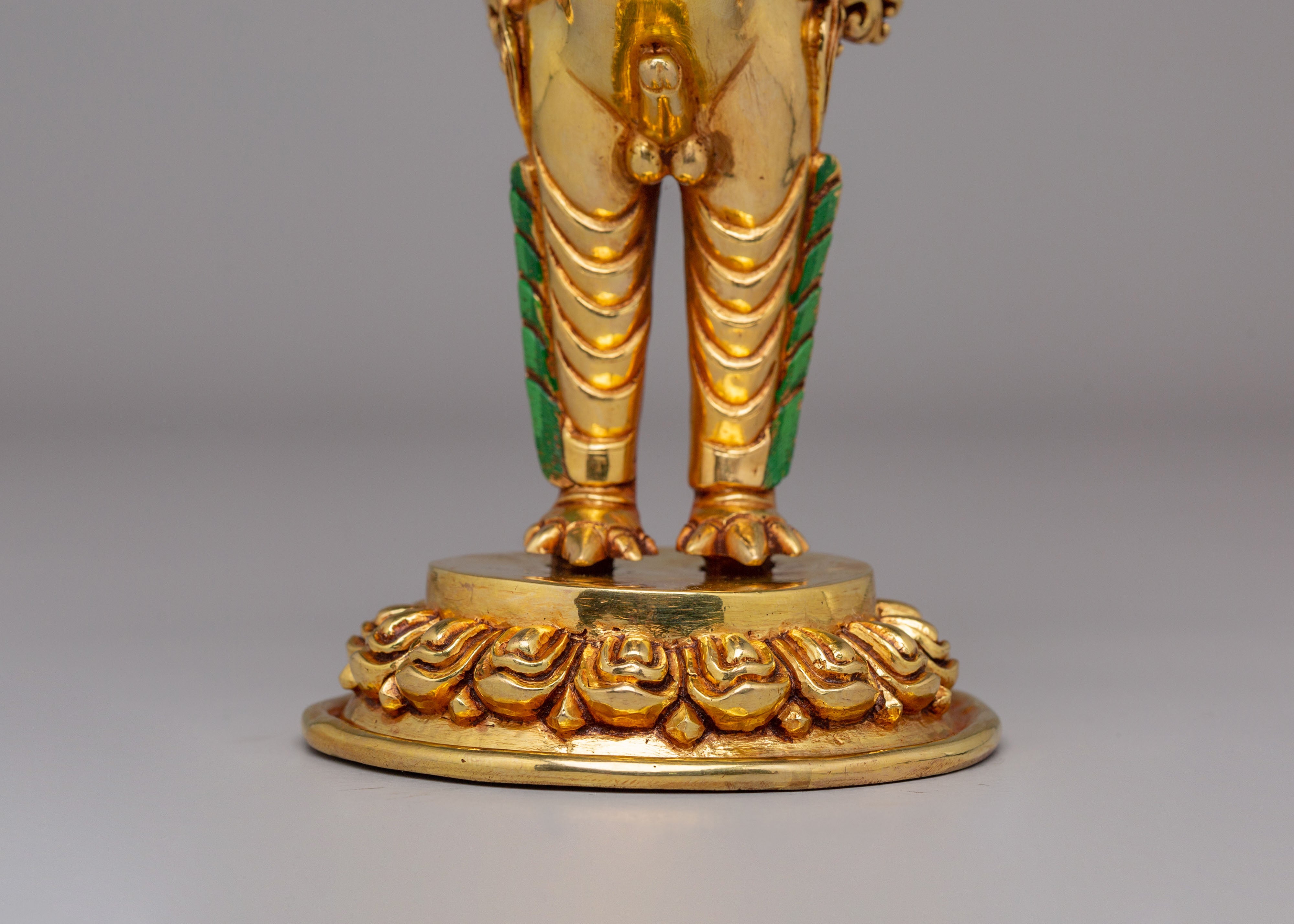 Sacred Tibetan Guardian Lions Set | Traditional Himalayan Lion Figurines
