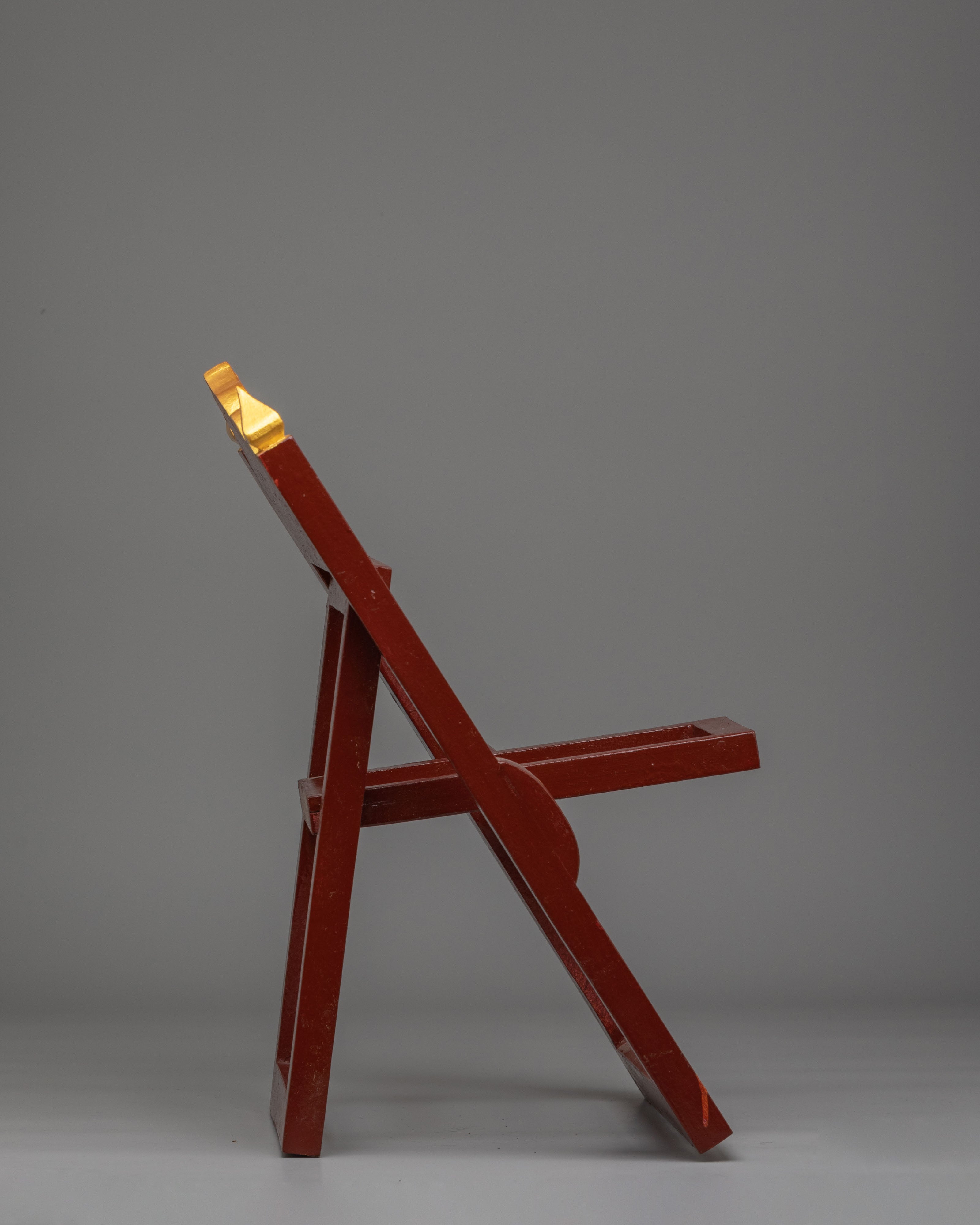 Handcrafted Wooden Book Stand | Traditional Tibetan Decorative Book Holder