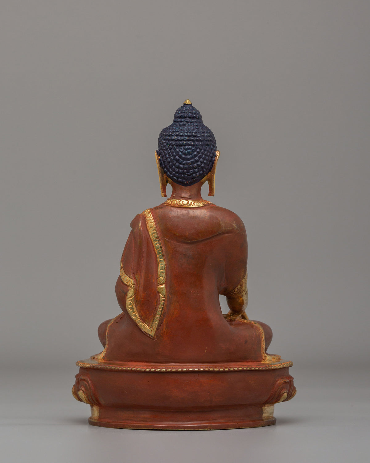 Sacred Shakyamuni Buddha Statue | 24K Gold Plated Buddhist Altar Decor