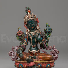Himalayan Altar Green Tara Deity Statue