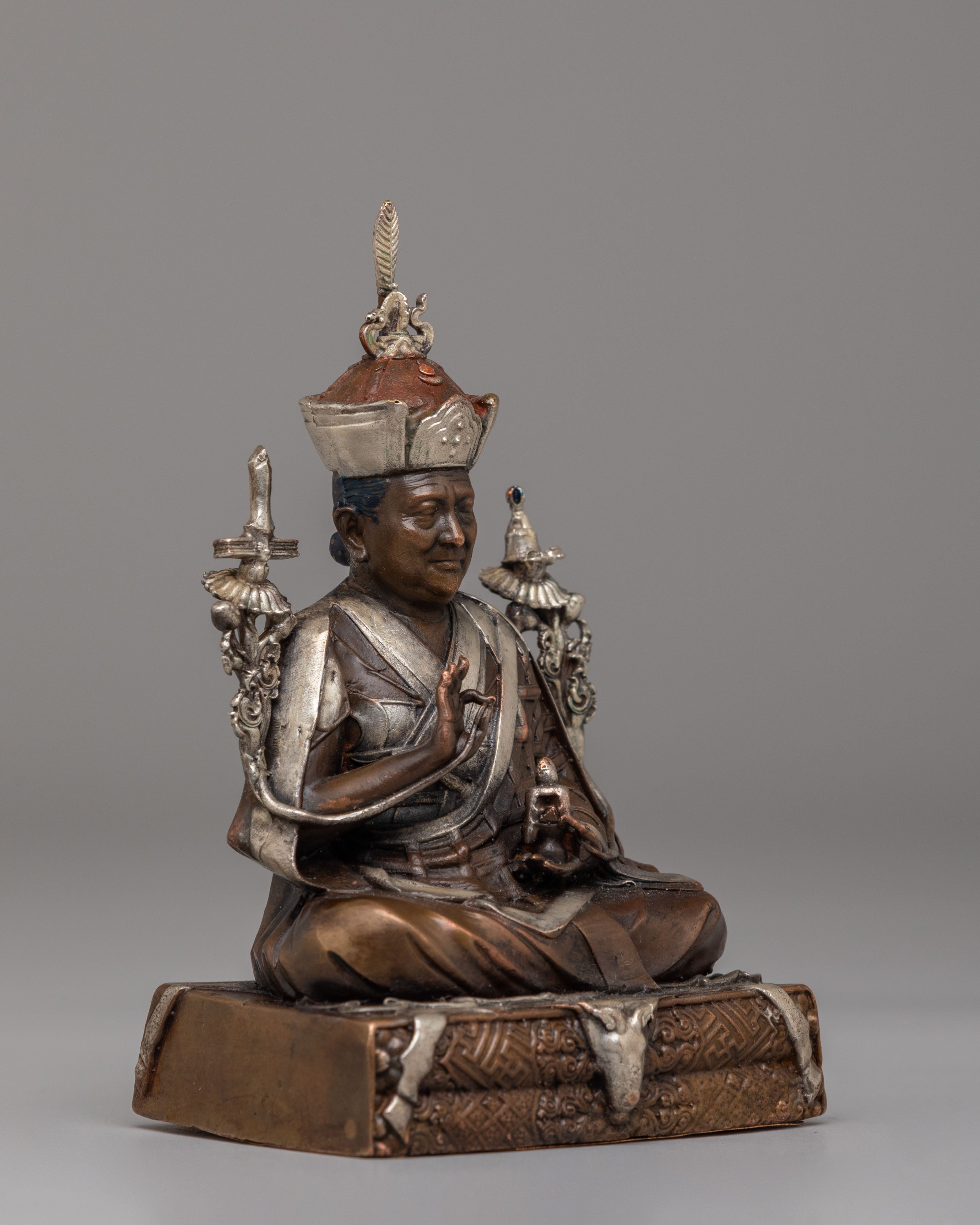 Handcrafted Karmapa Statue | Buddhist Master Figurine