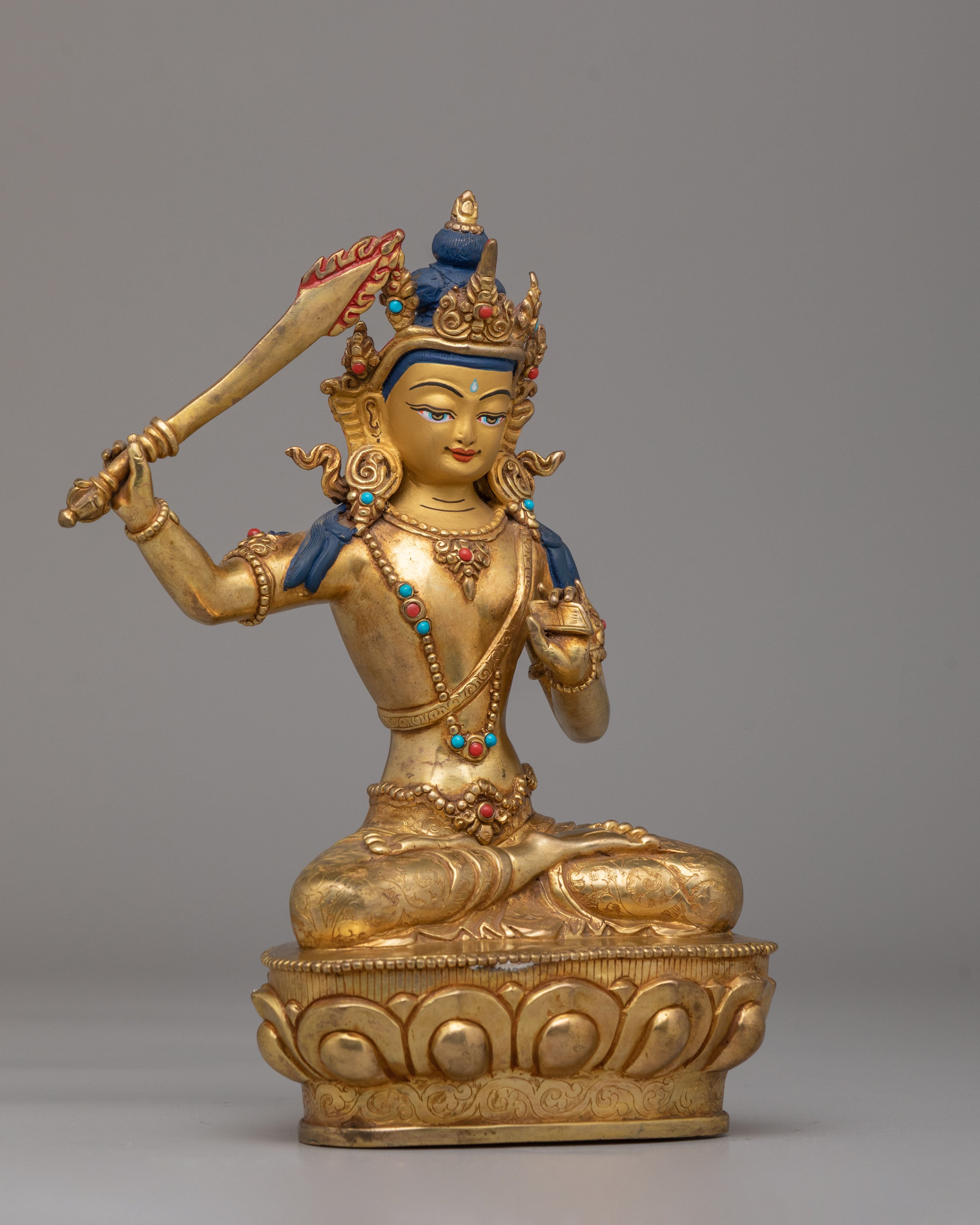 Bodhisattva Manjushri Deity Statue | A Symbol of Wisdom and Enlightenment