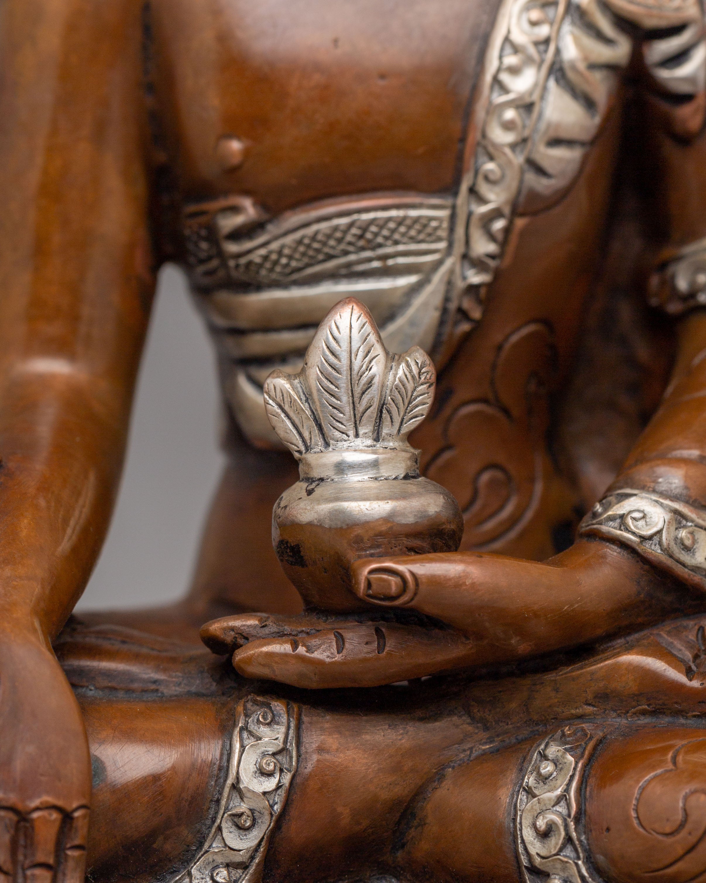 Spiritual Tibetan Medicine Buddha Statue | Handcrafted Healing Deity Sculpture