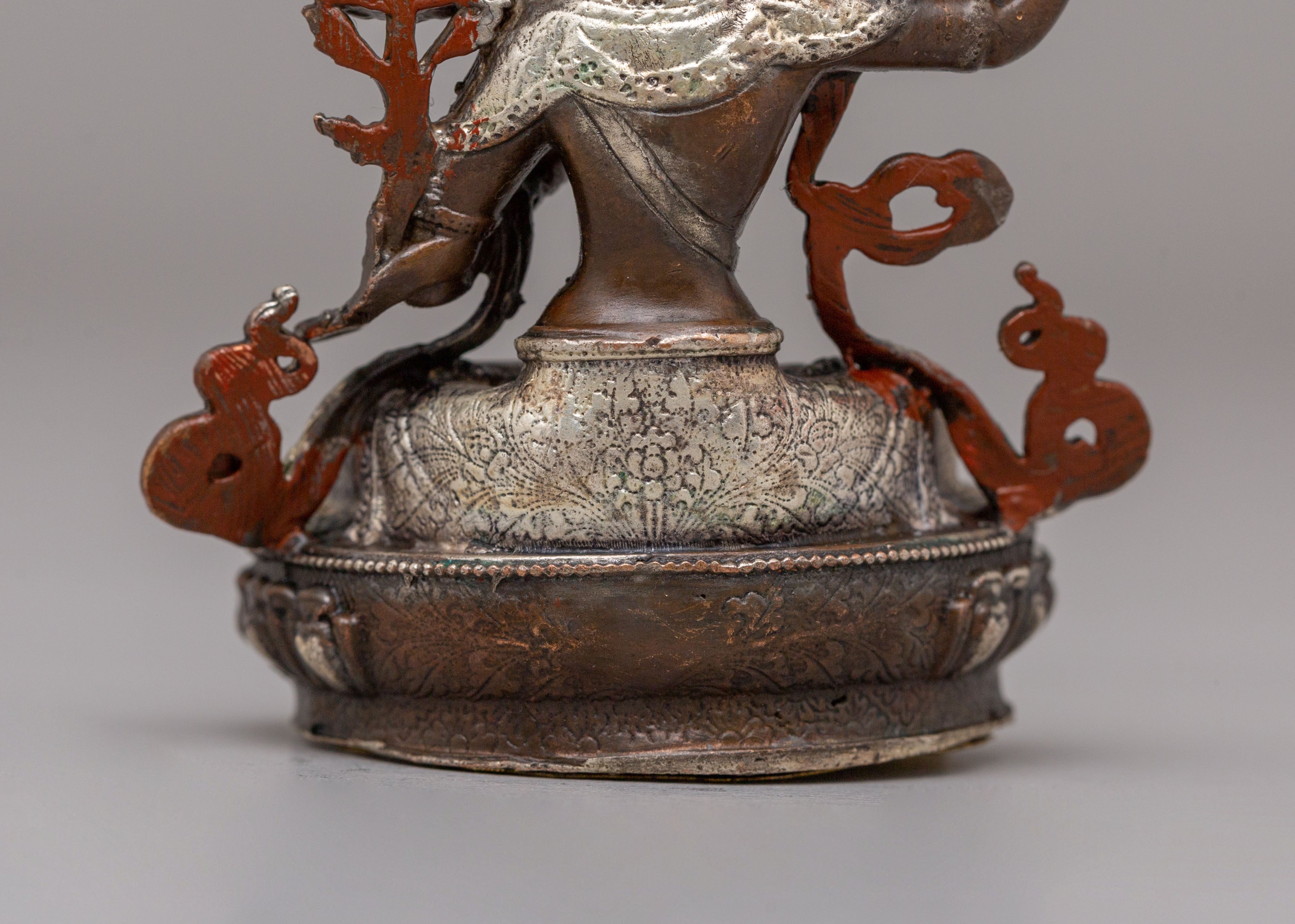 Traditional Manjushri Meditation Statue | Tibetan Buddhist Deity Sculpture
