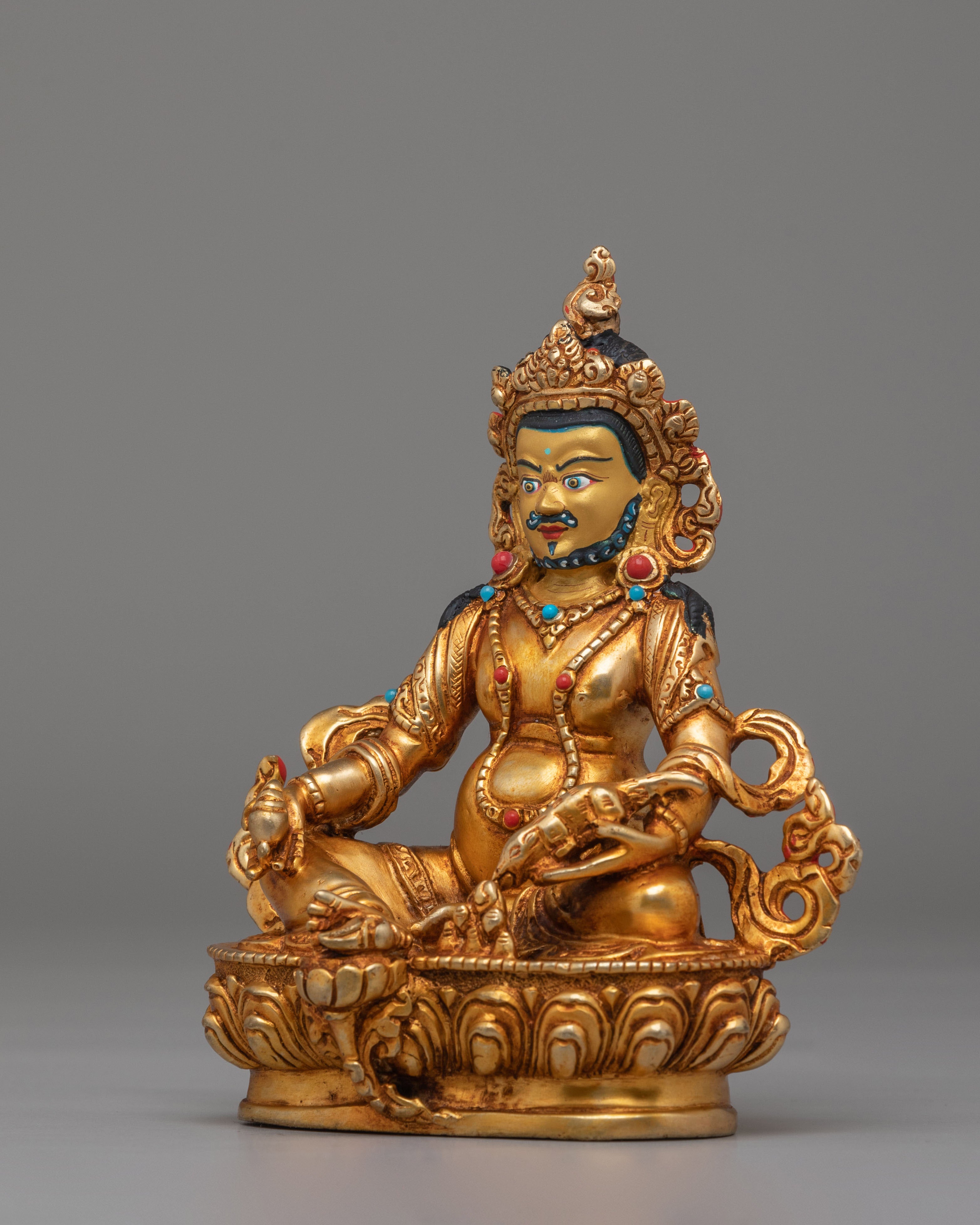 Divine Protection Dzambhala Statue | Spiritual Altar Decor