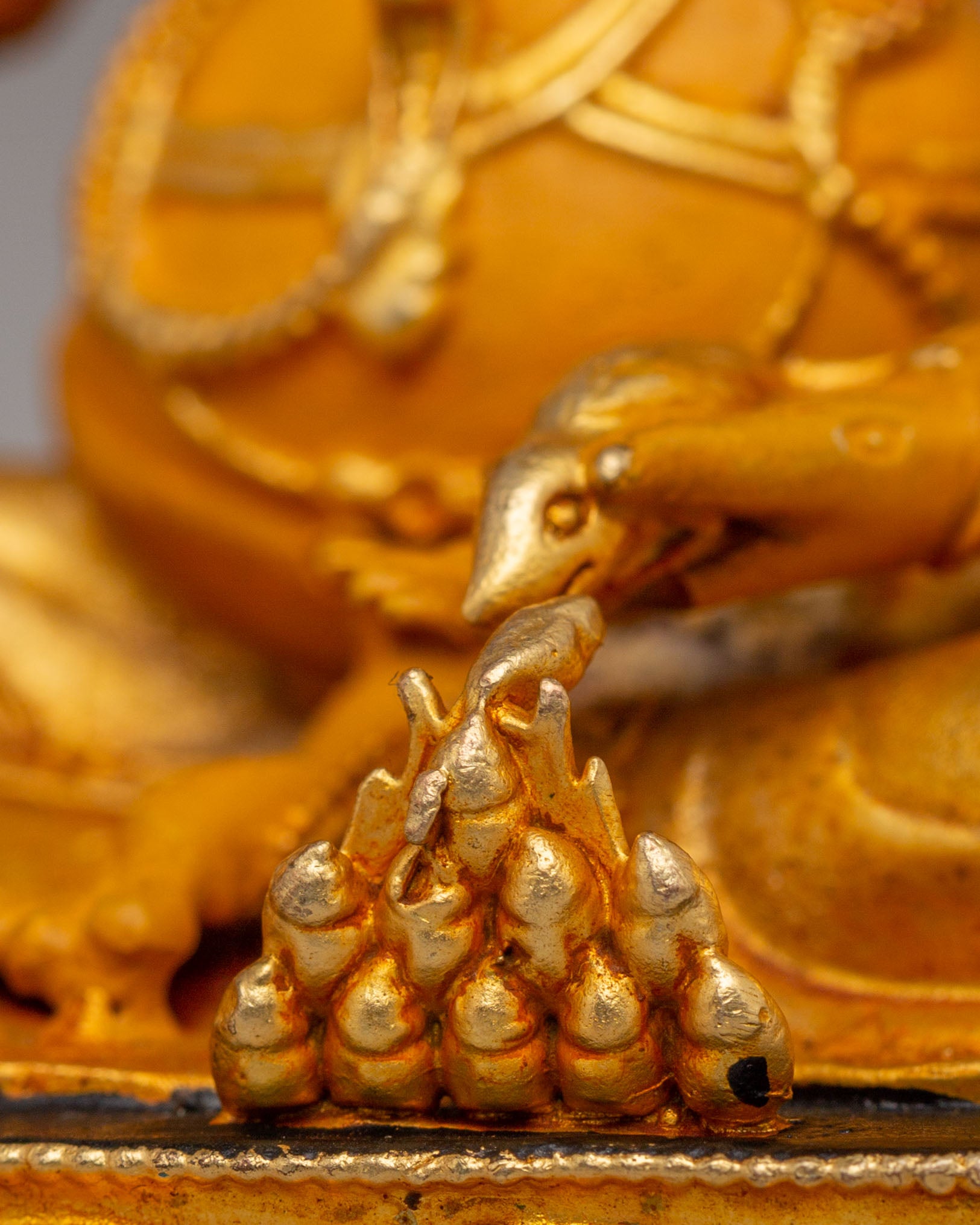 Handcrafted Dzambhala Deity Altar Statue | Prosperity, Protection, and Meditation Statue