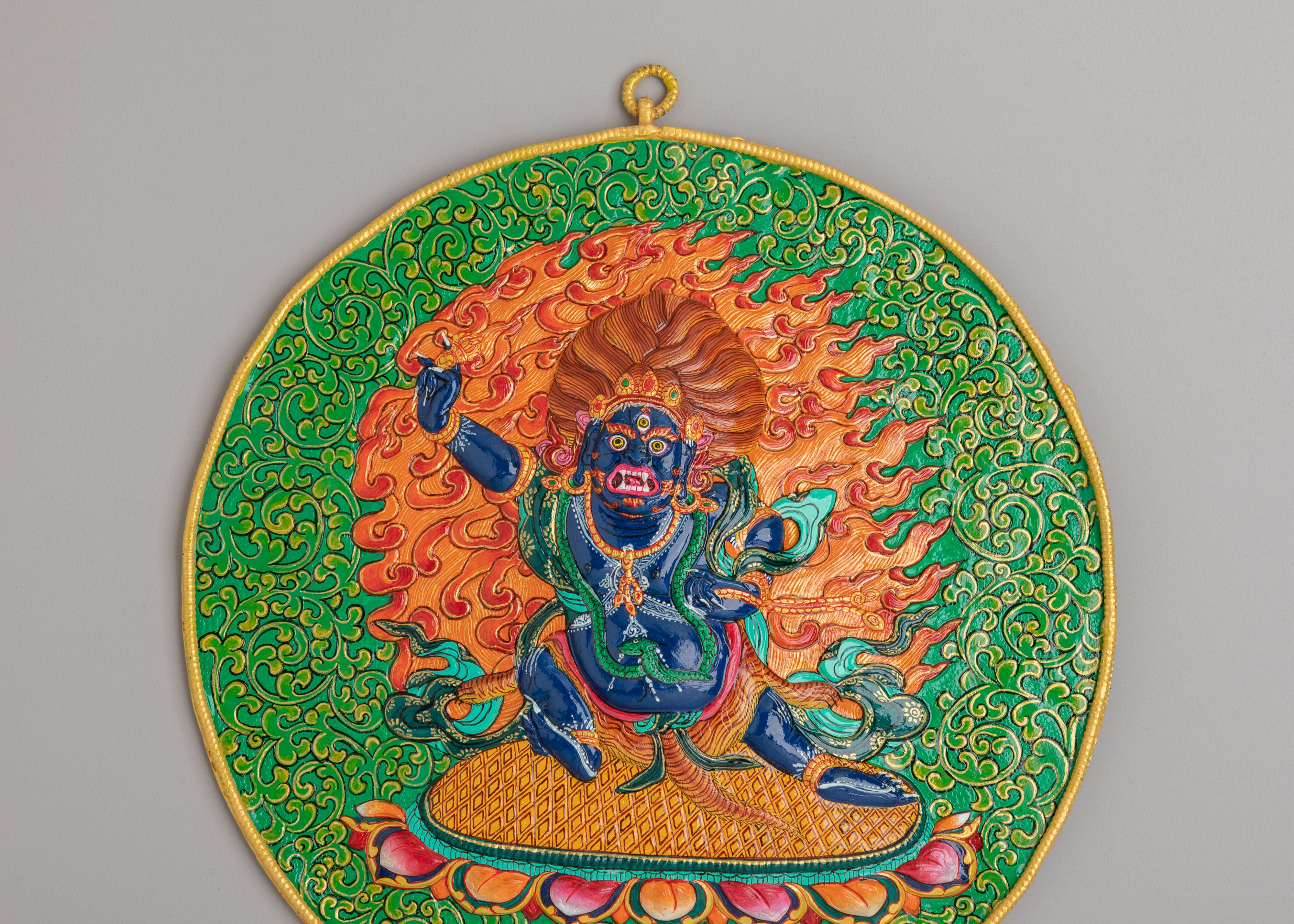 Tibetan Vajrapani Wall Hanging | Symbol of Strength