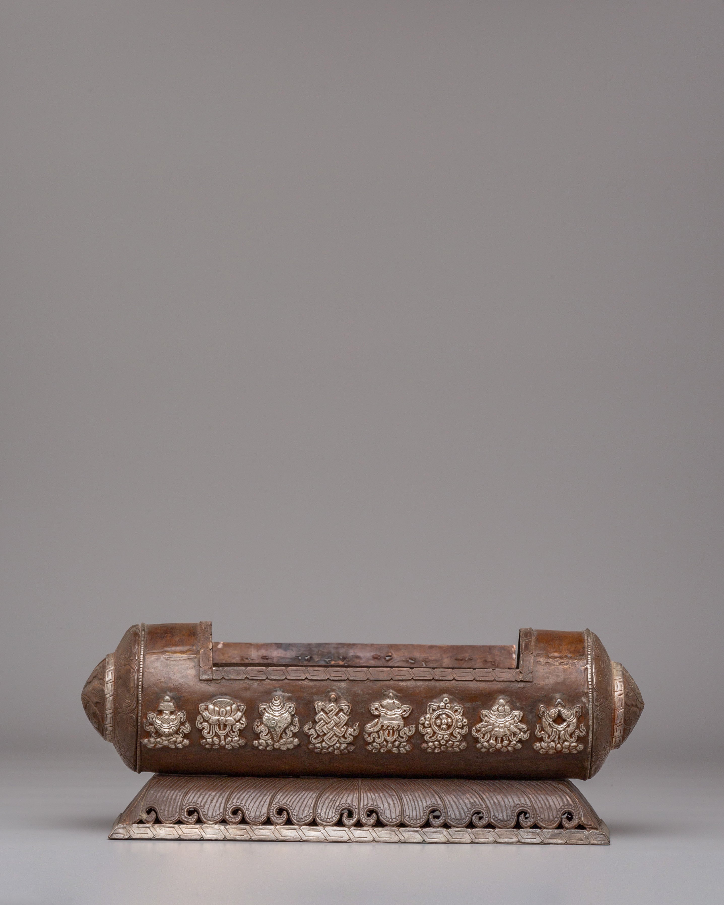 Dharma Wheel Incense Burner | Tibetan Handcrafted Art