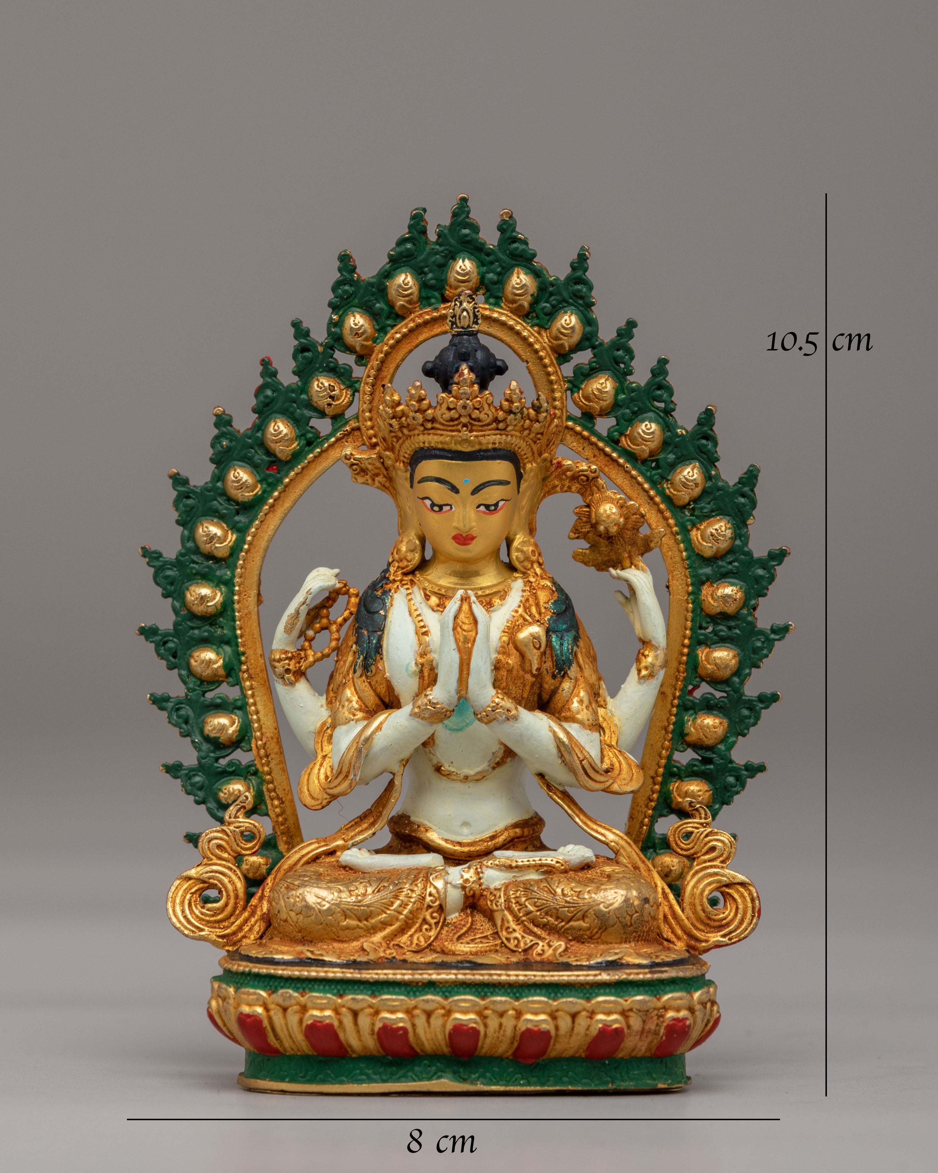Chenrezig Divine Compassion Statue | Tibetan Bodhisattva Sculpture