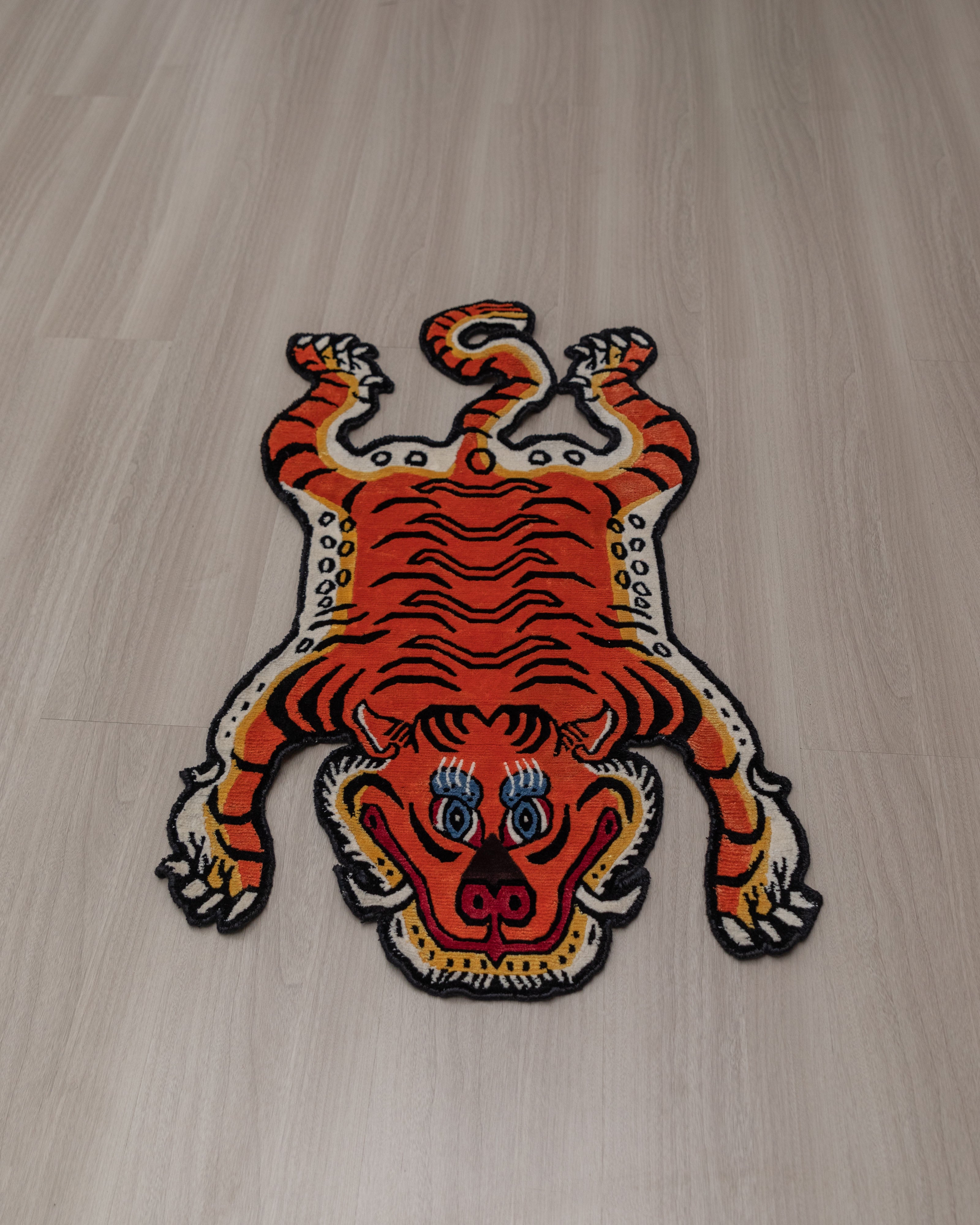 Handmade Tibetan Rug | Tibetan Wool Meditation Carpet