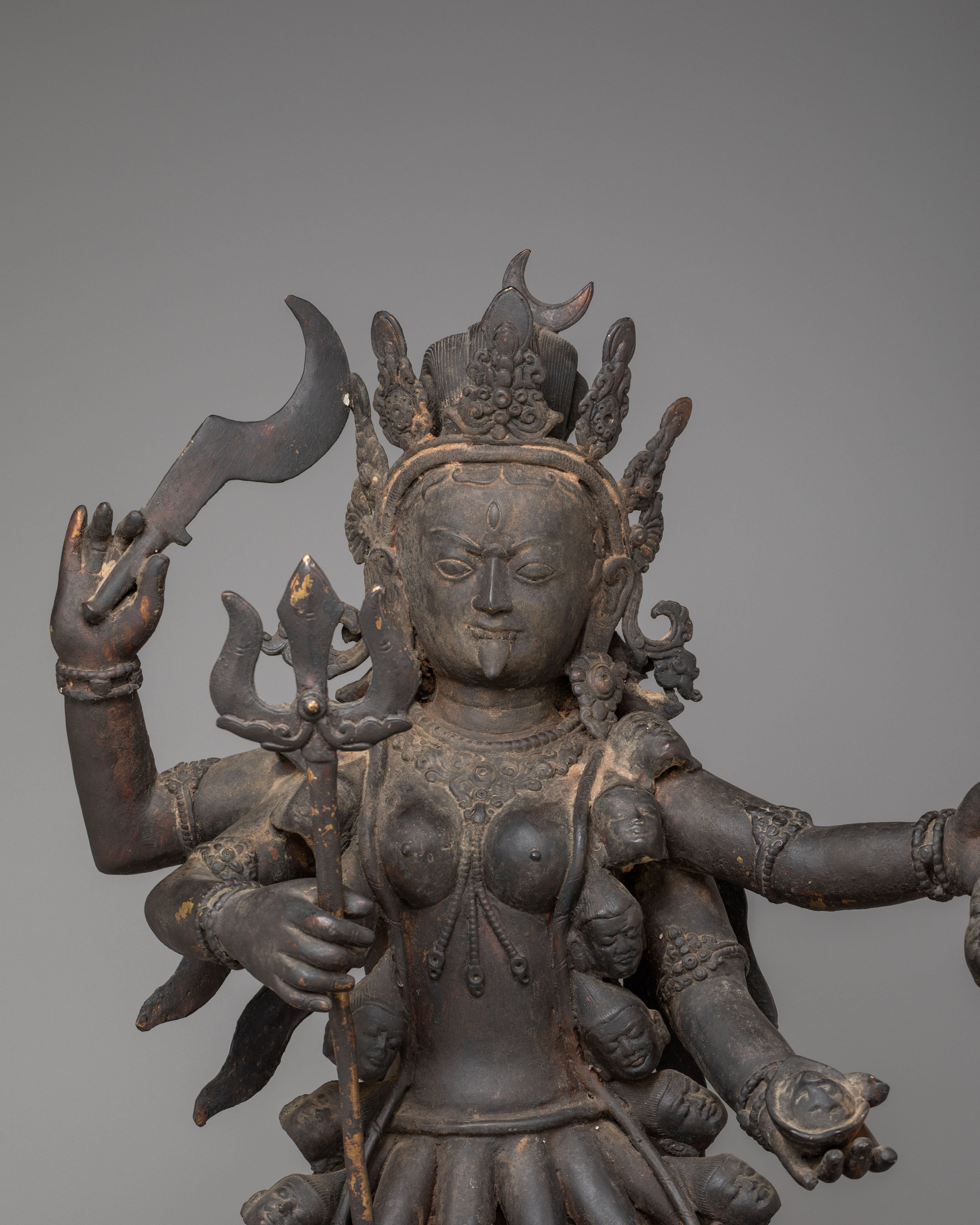 Wrathful Goddess Kali Statue | Hindu Deity for Protection