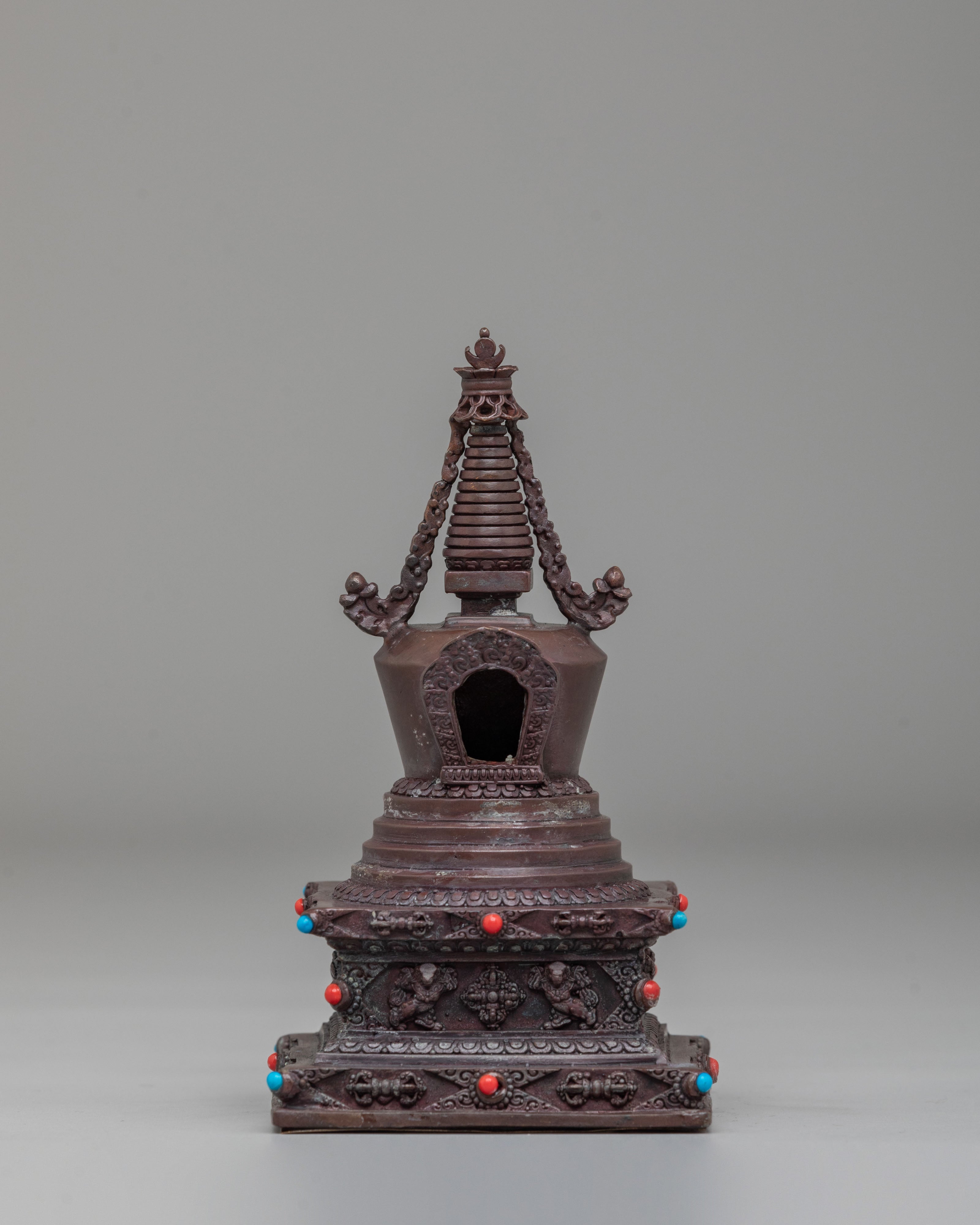 Machine Made Stupa Set | Perfect for Altars Meditation Spaces & Decor