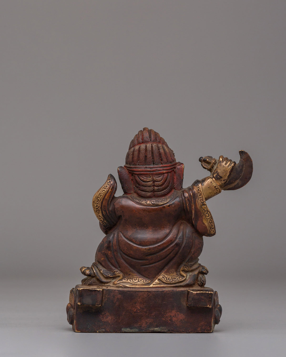 Sacred Bernagchen Mahakala Statue | Tibetan Protector Copper Sculpture