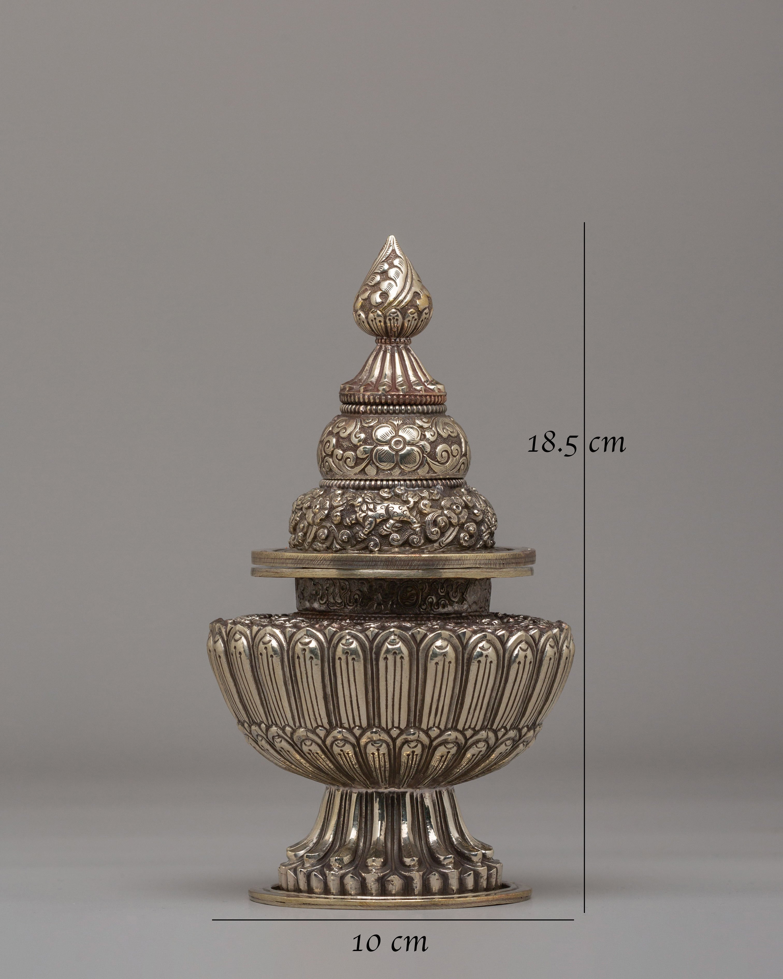 Sacred Buddhist Offering Rice Pot | Symbol of Prosperity
