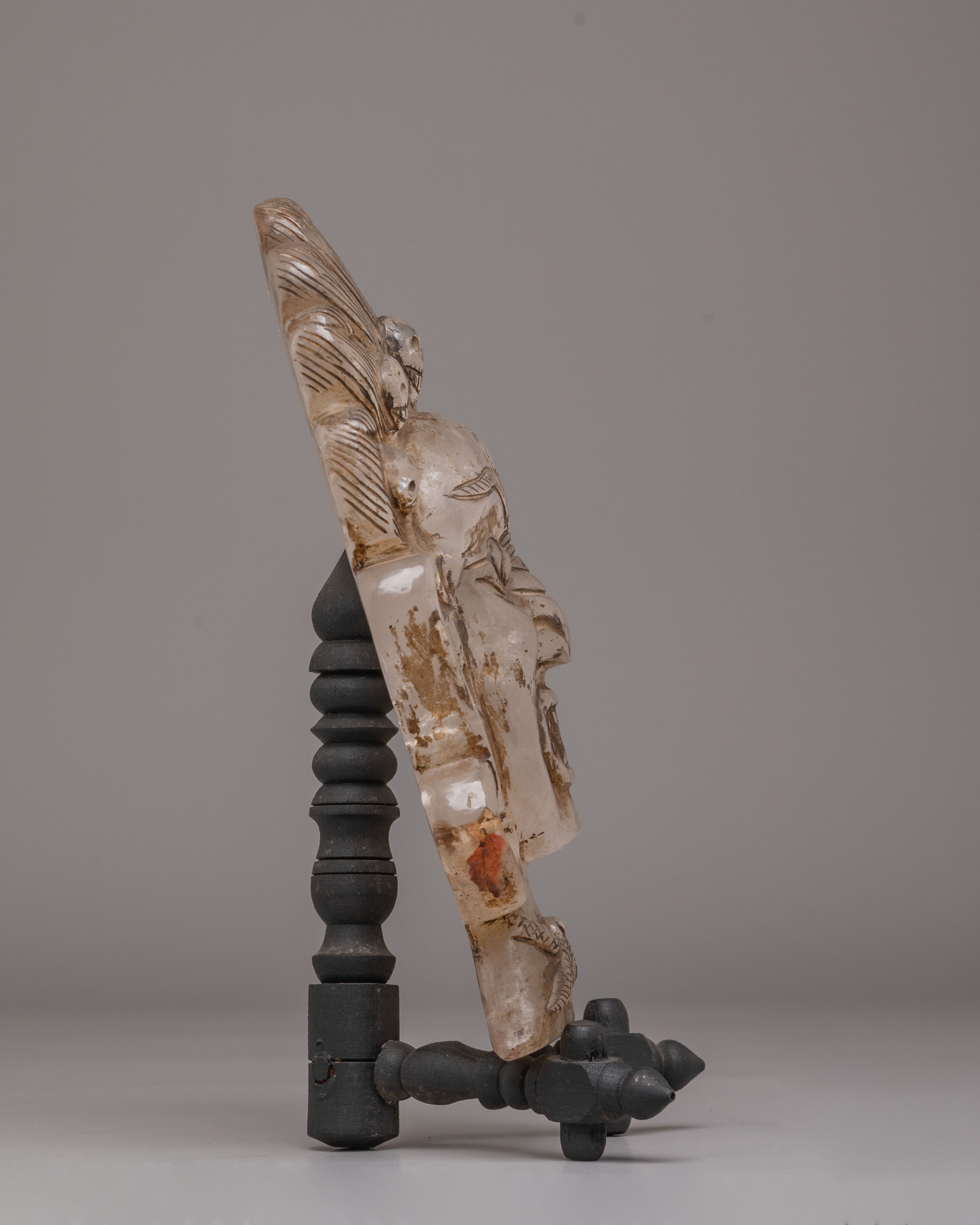 Handmade Bhairav Crystal Face | Sacred Himalayan Art