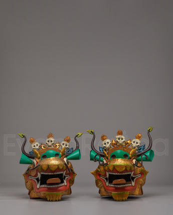Dragon Head Set for Decor