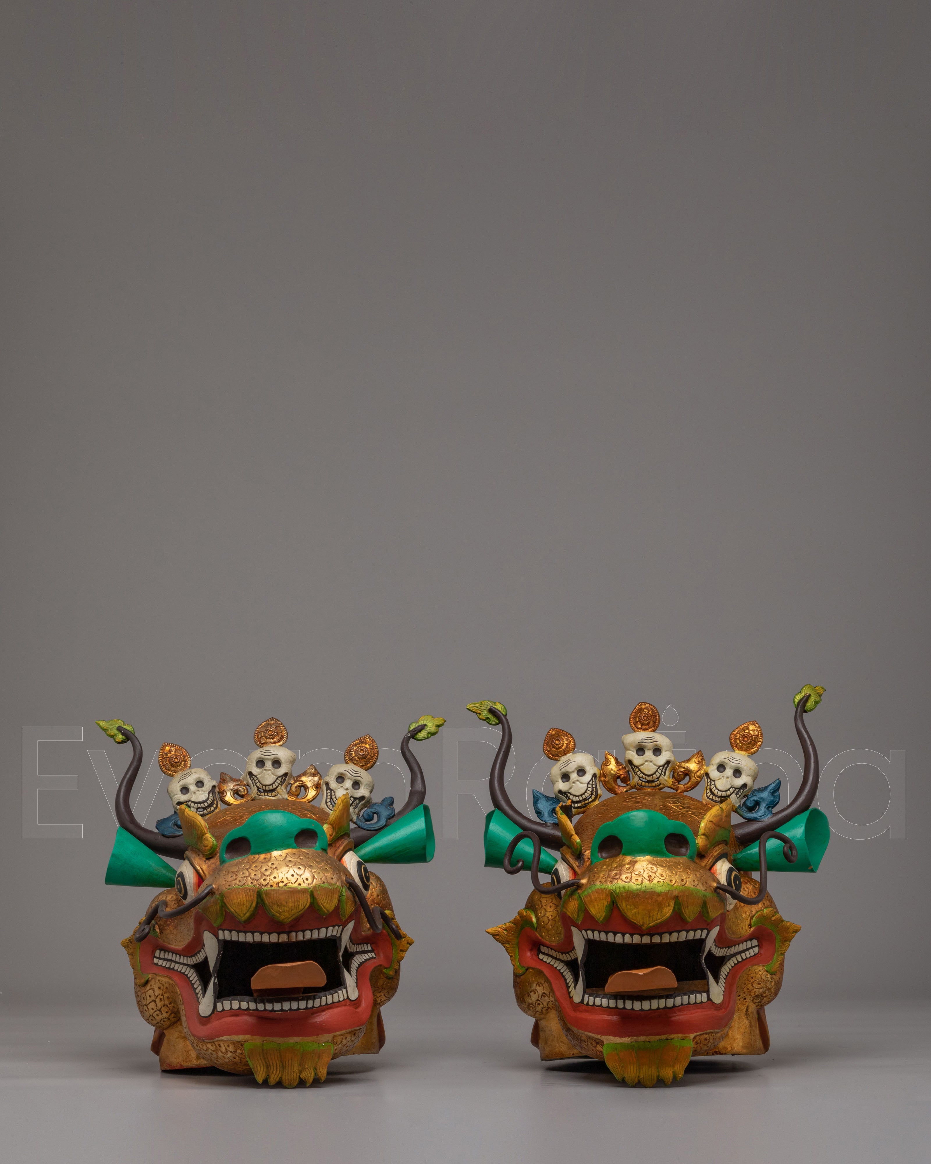 Dragon Head Set for Decor