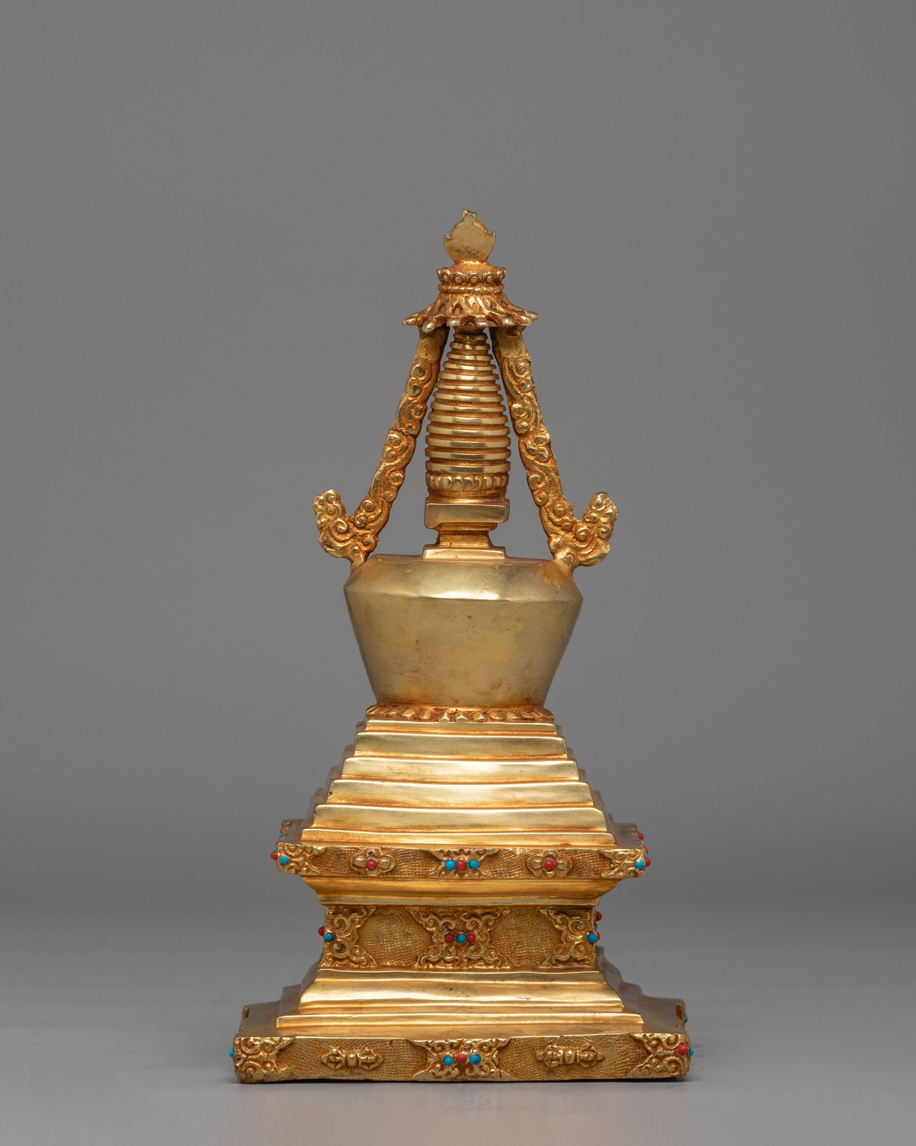 Traditional Altar Enlightenment Stupa | Buddhist Sculpture for Meditation