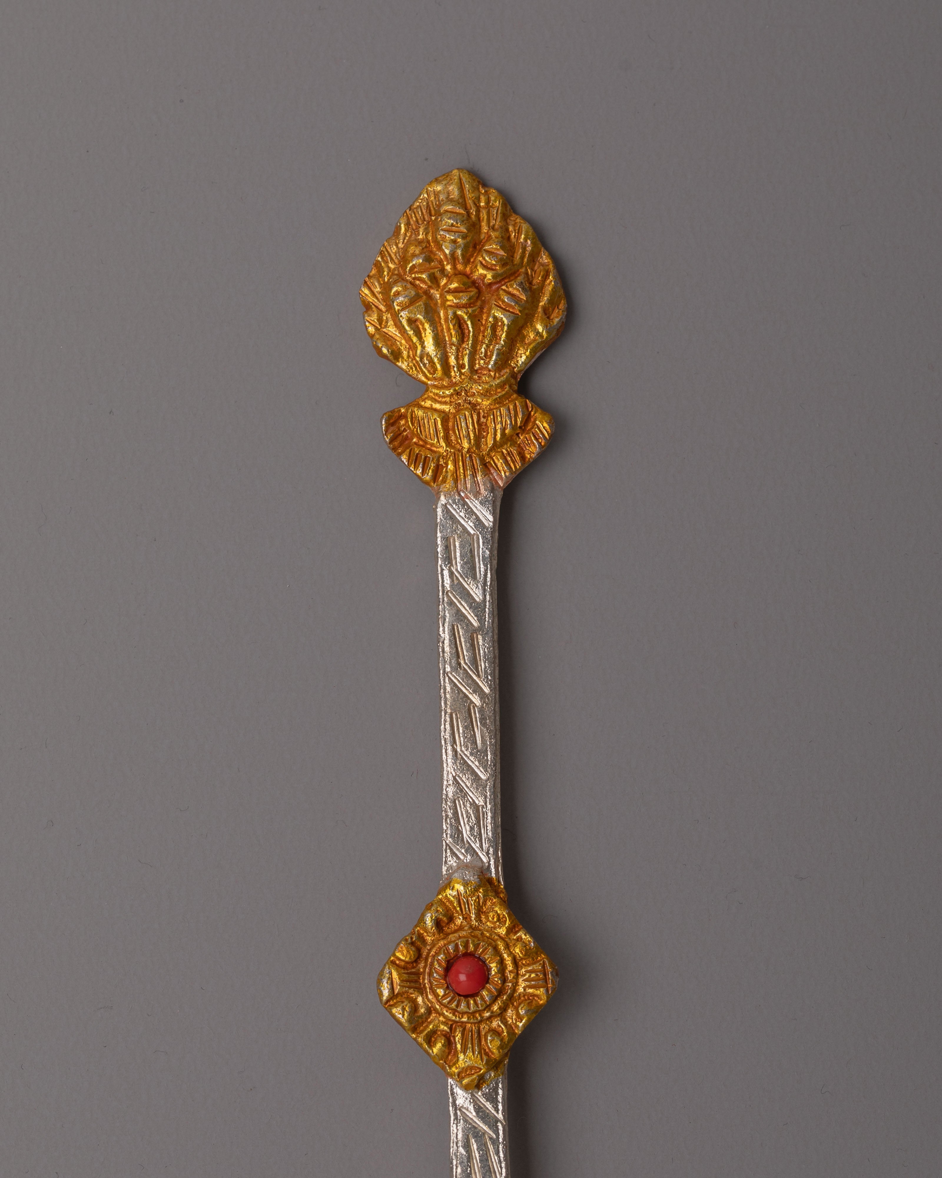 Tibetan Altar Spoon Set | Himalayan Ritual Collection