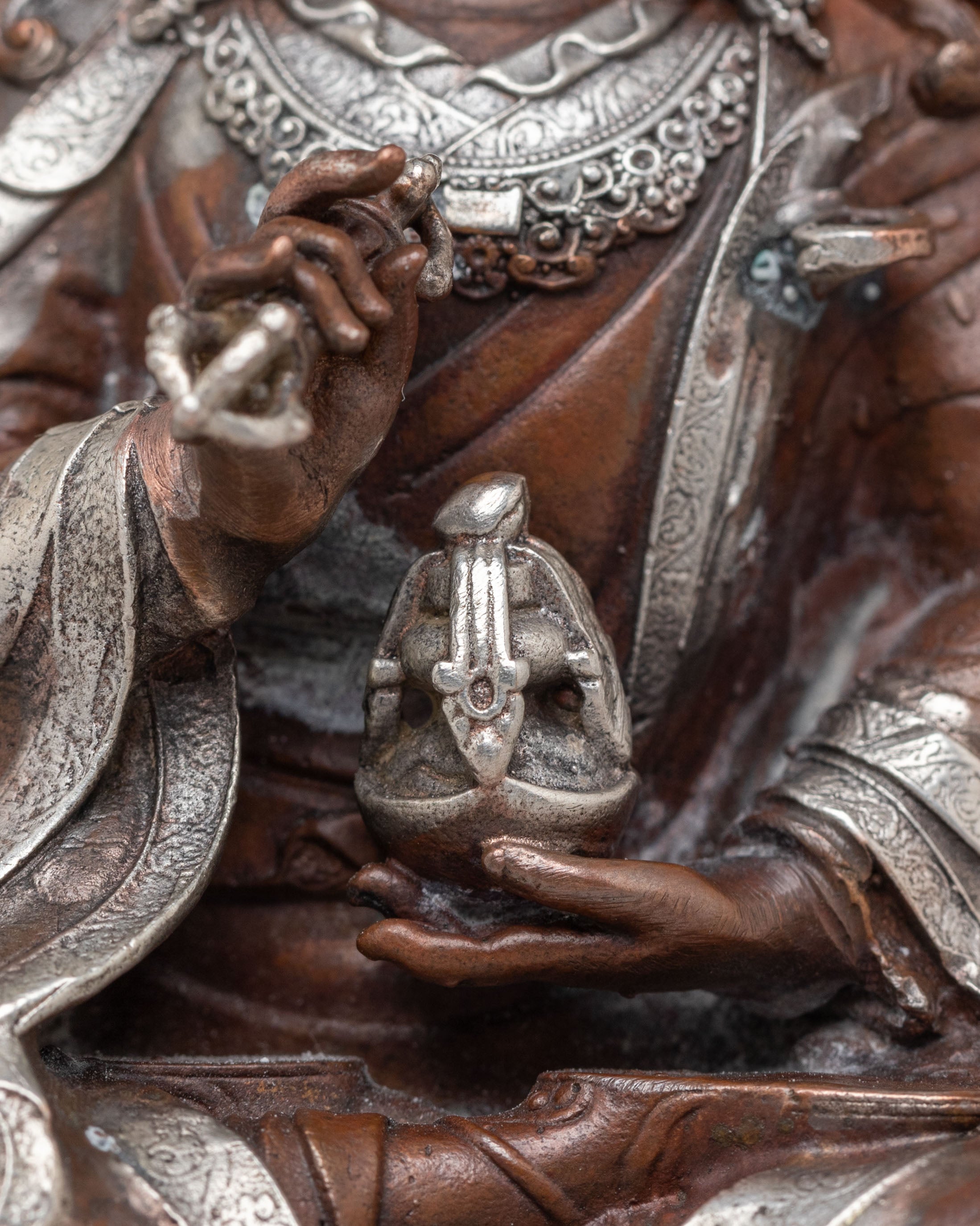 Handmade Guru Tsokye Dorje Statue | Tibetan Guru Rinpoche Art
