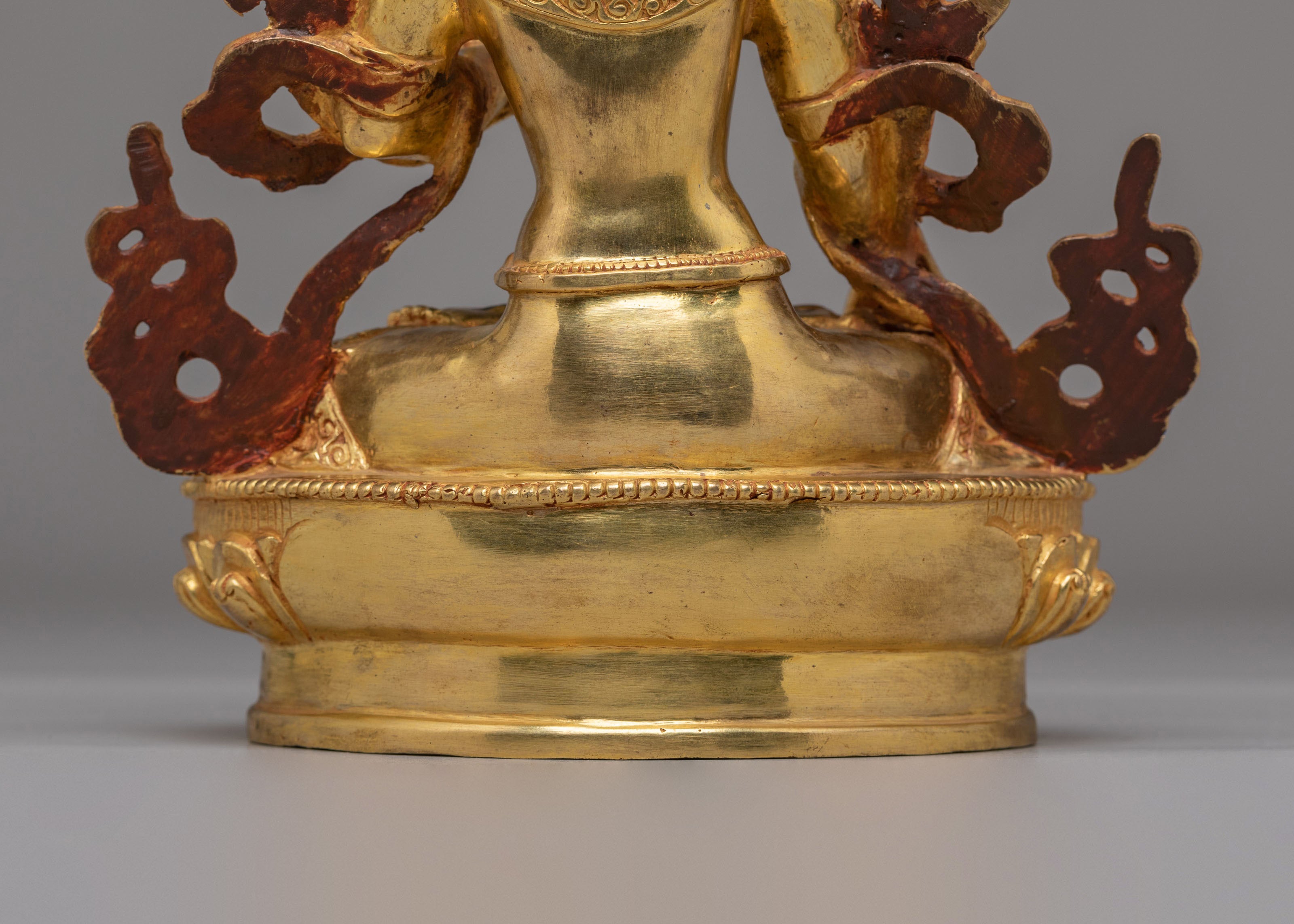 Handcrafted Seven-Eyed White Tara Statue | Tibetan Sculpture for Altar