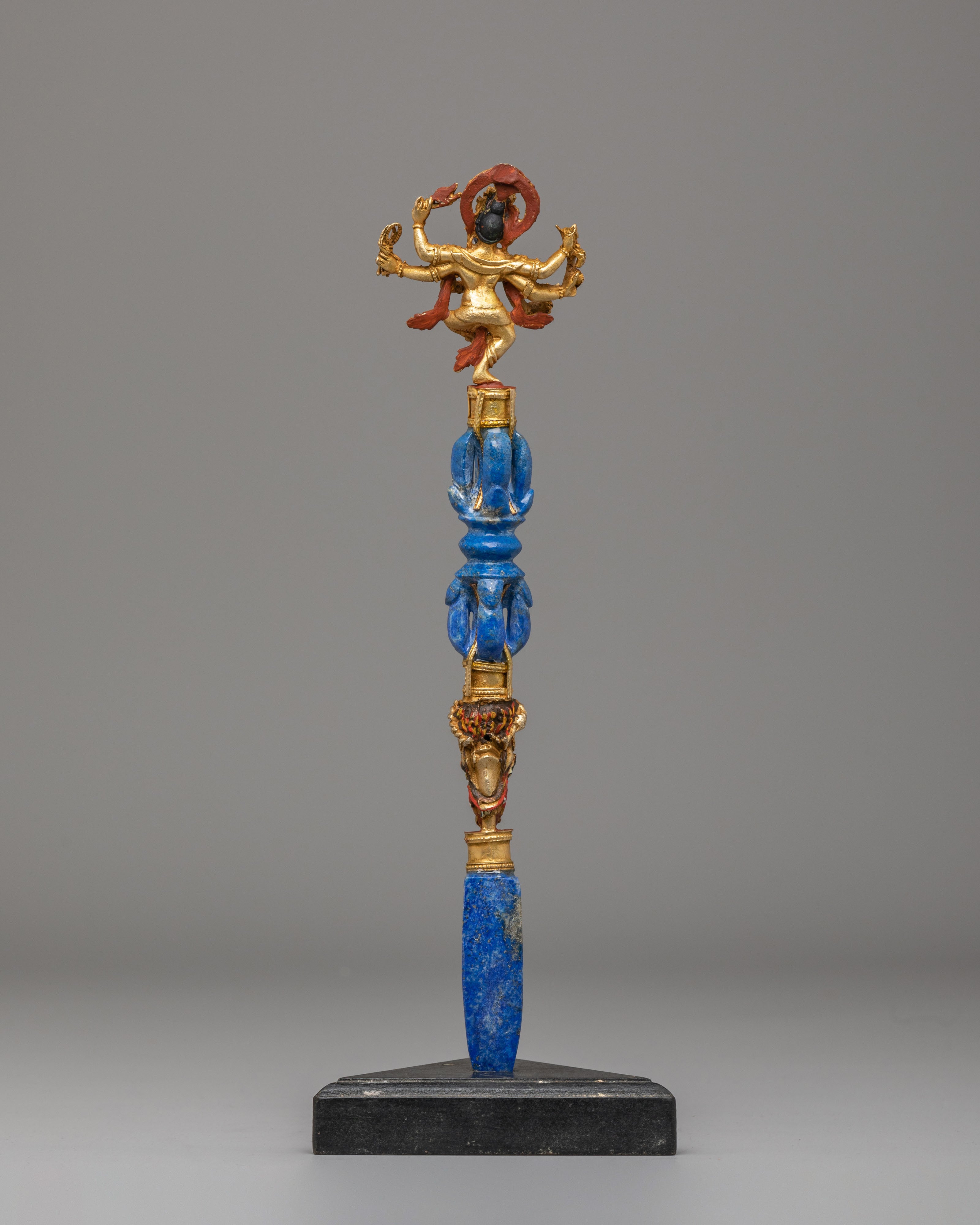 Spiritual Maha Rakta Ganesha Phurba | Sacred Tantric Dagger