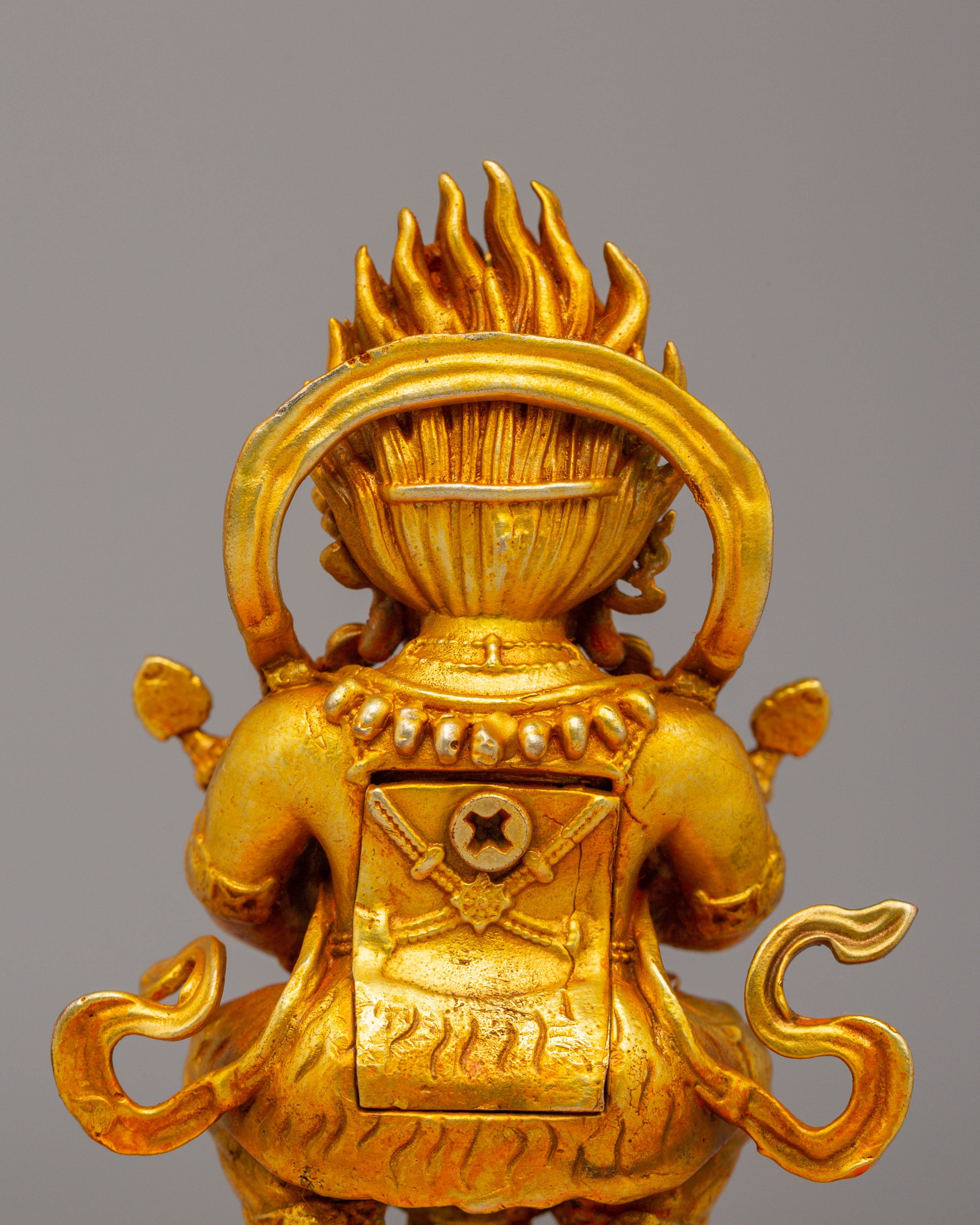 Traditional Shakya Mahakala Statue | Tibetan Buddhist Protector Sculpture