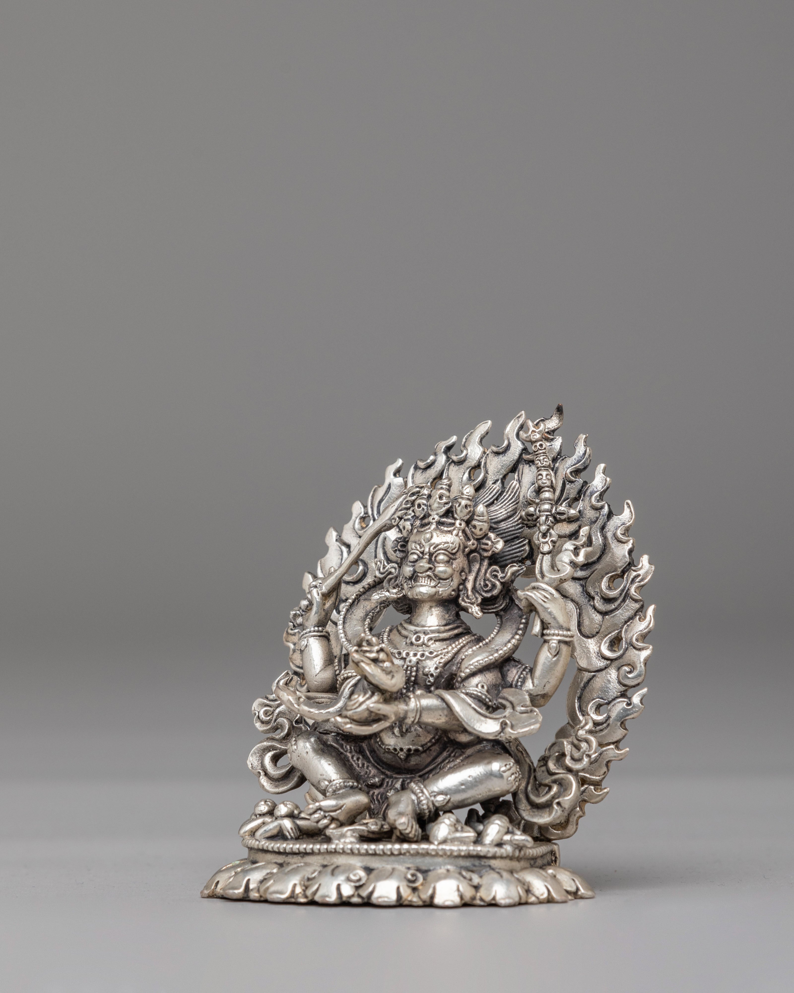 Four-Armed Mahakala Statue | The Protector Deity of Tibetan Buddhism