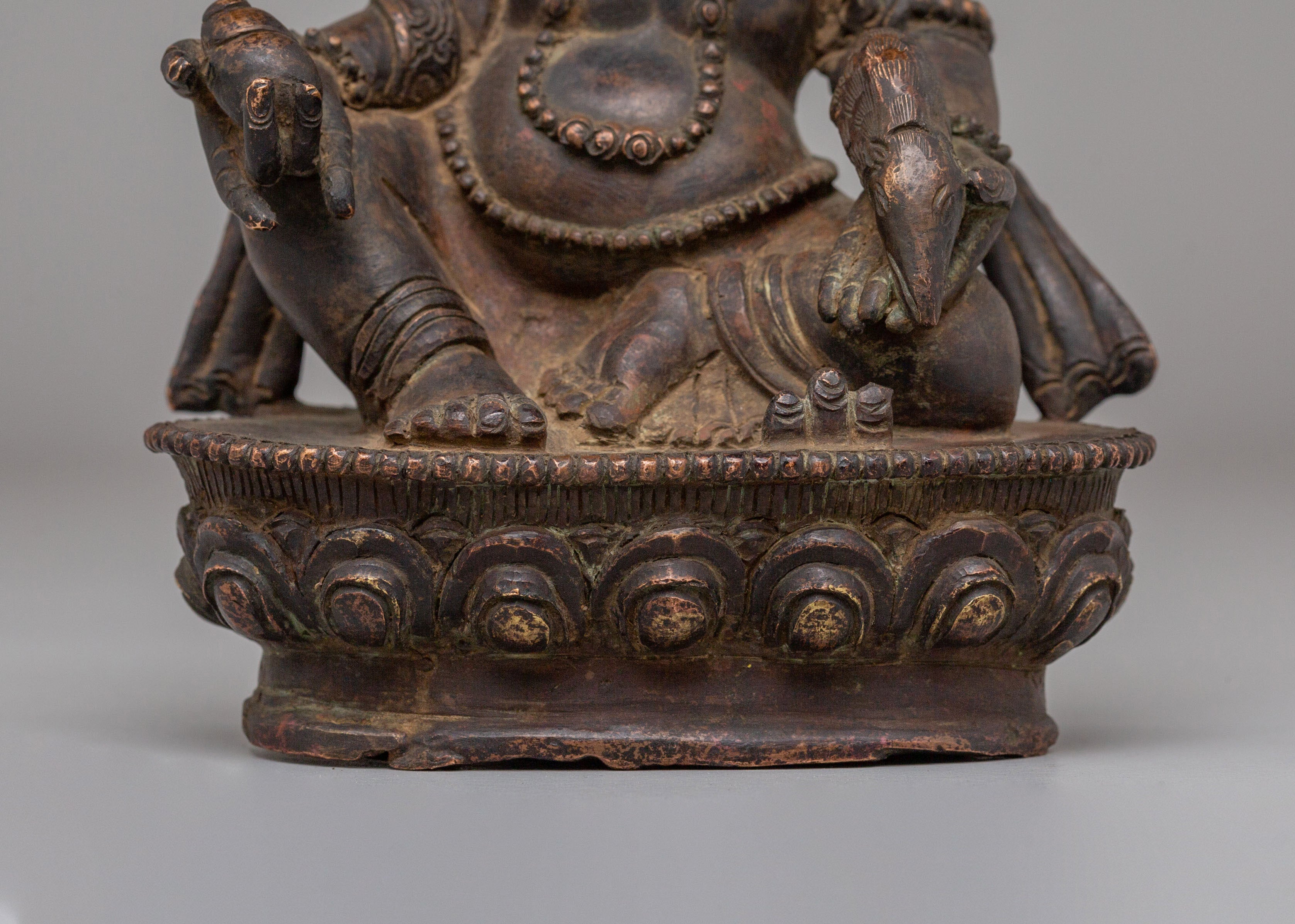 Dzambhala Sacred Wealth Protector Sculpture | Buddhist Decor for Abundance