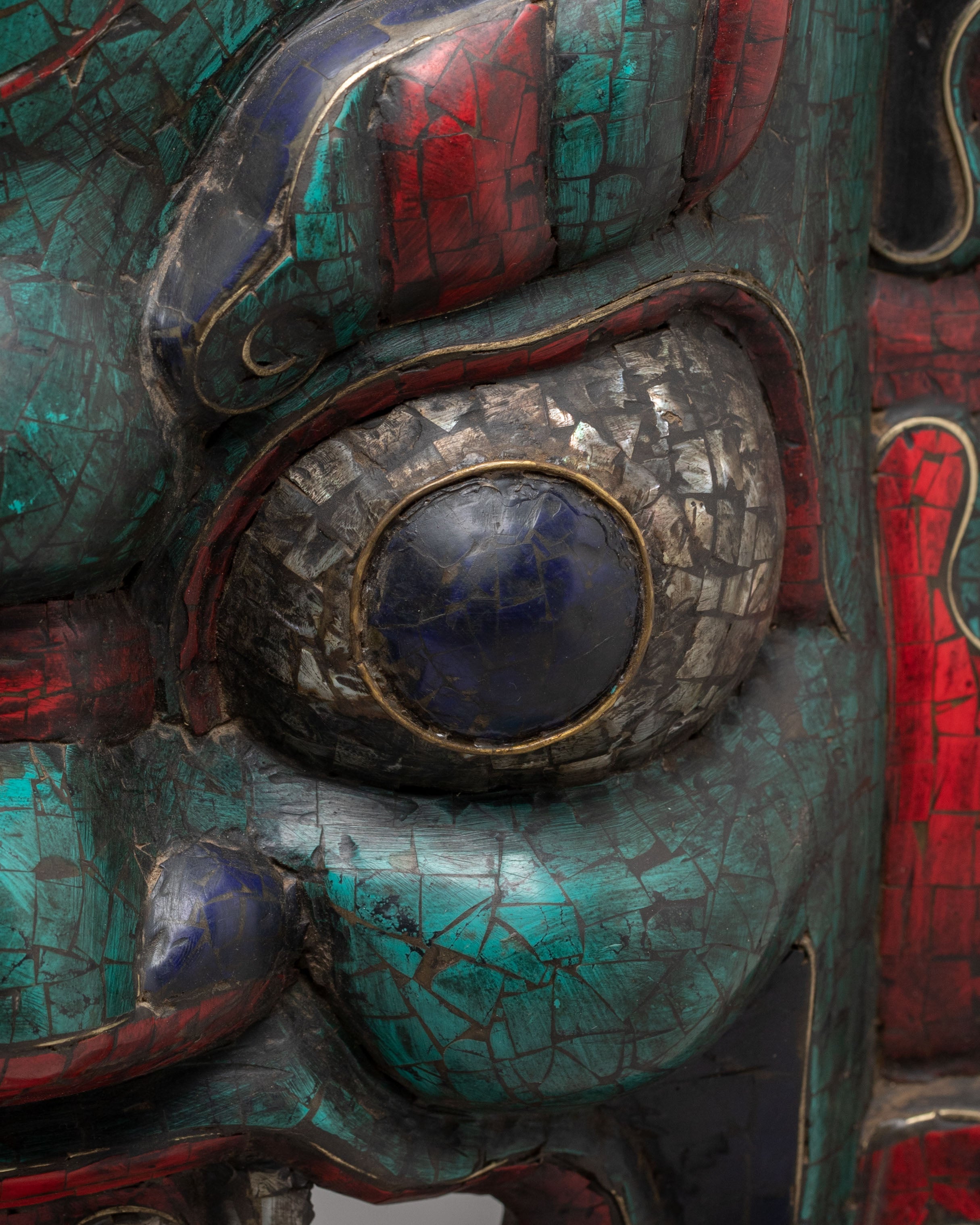 Handcrafted Mahakala Wall Hanging | Artwork for Spiritual Protection