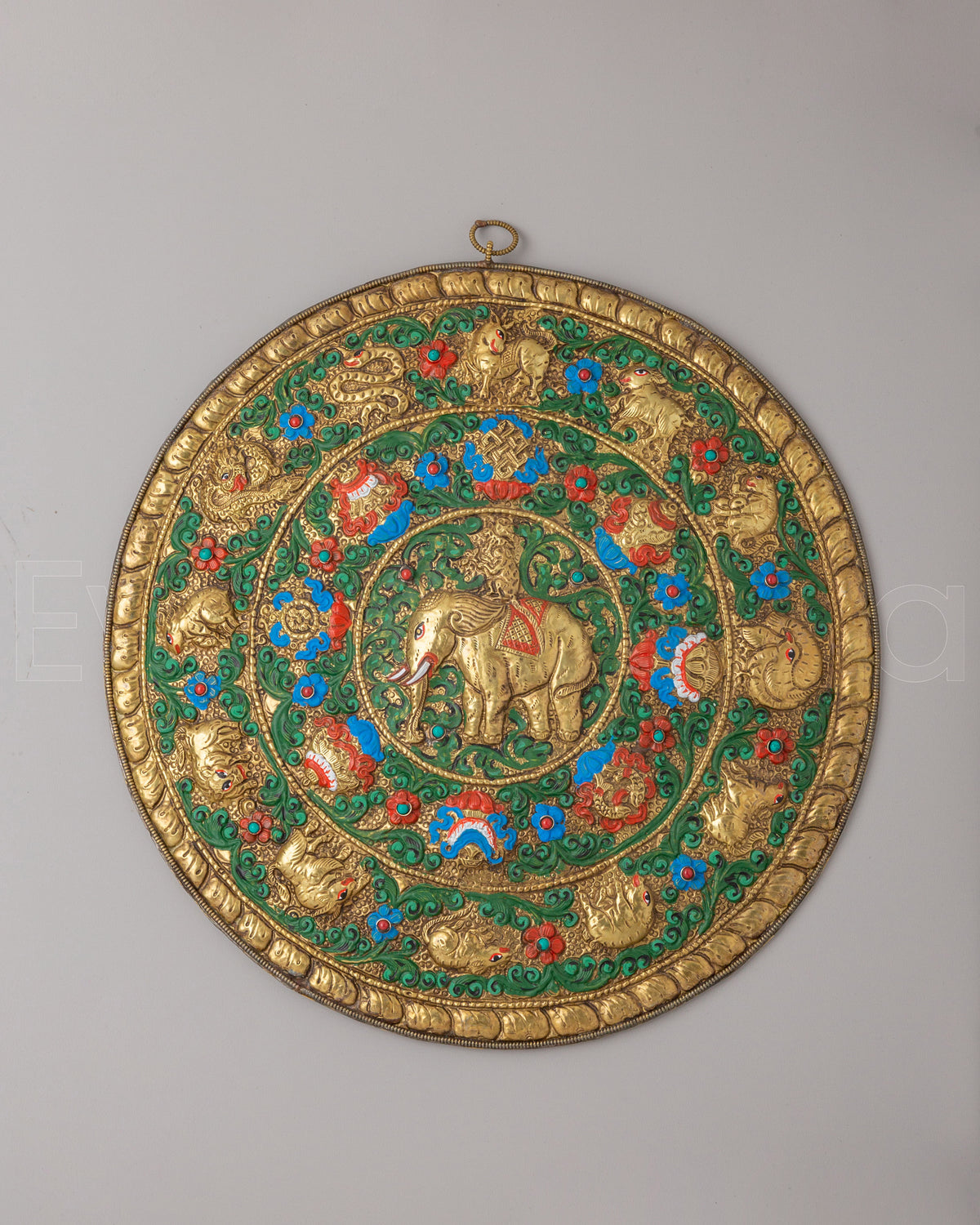 Tibetan Four Harmonious Friends Wall Hanging