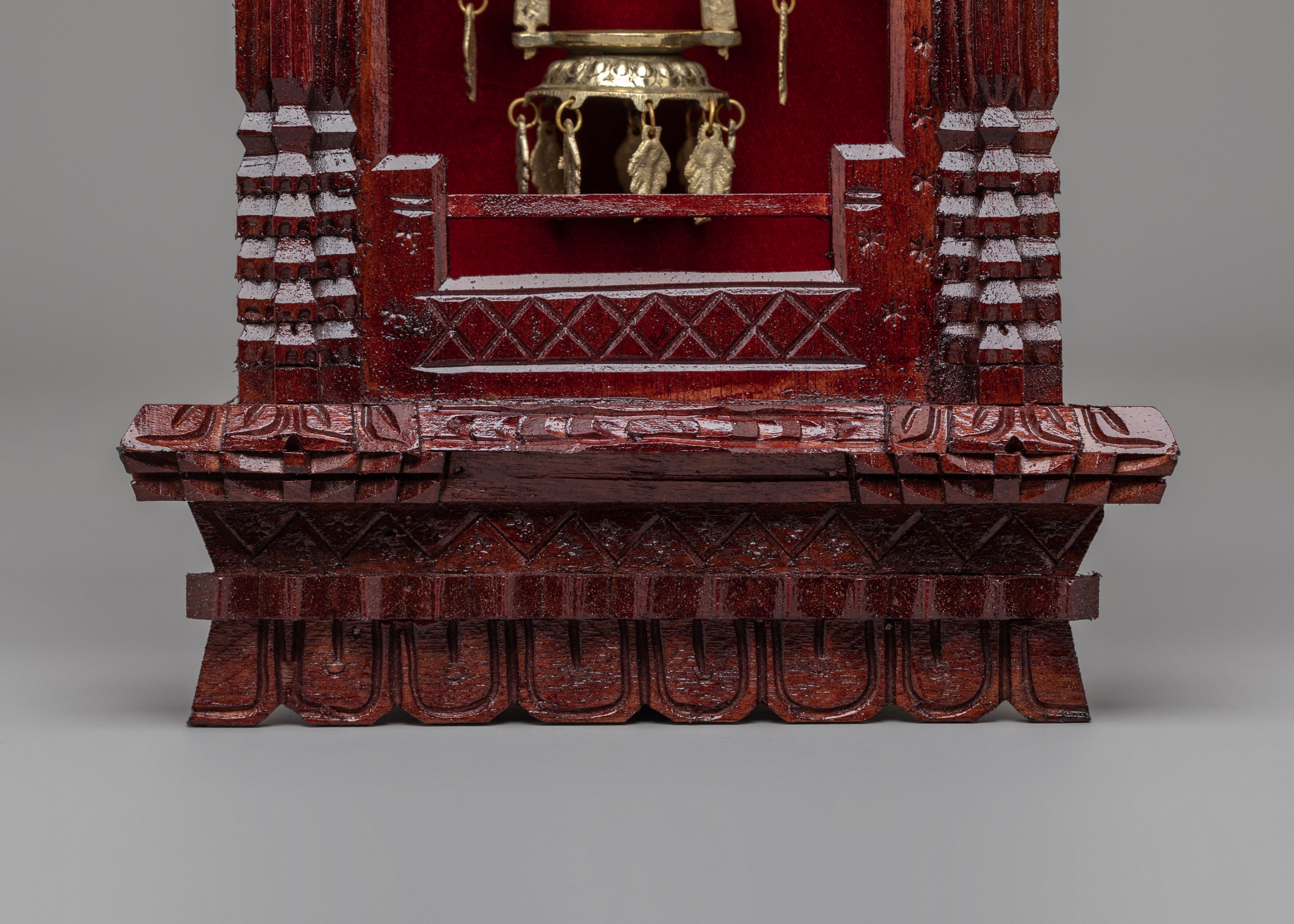 Dalaucha Wood Wall Hanging | Tibetan Buddhist Shrine Decor