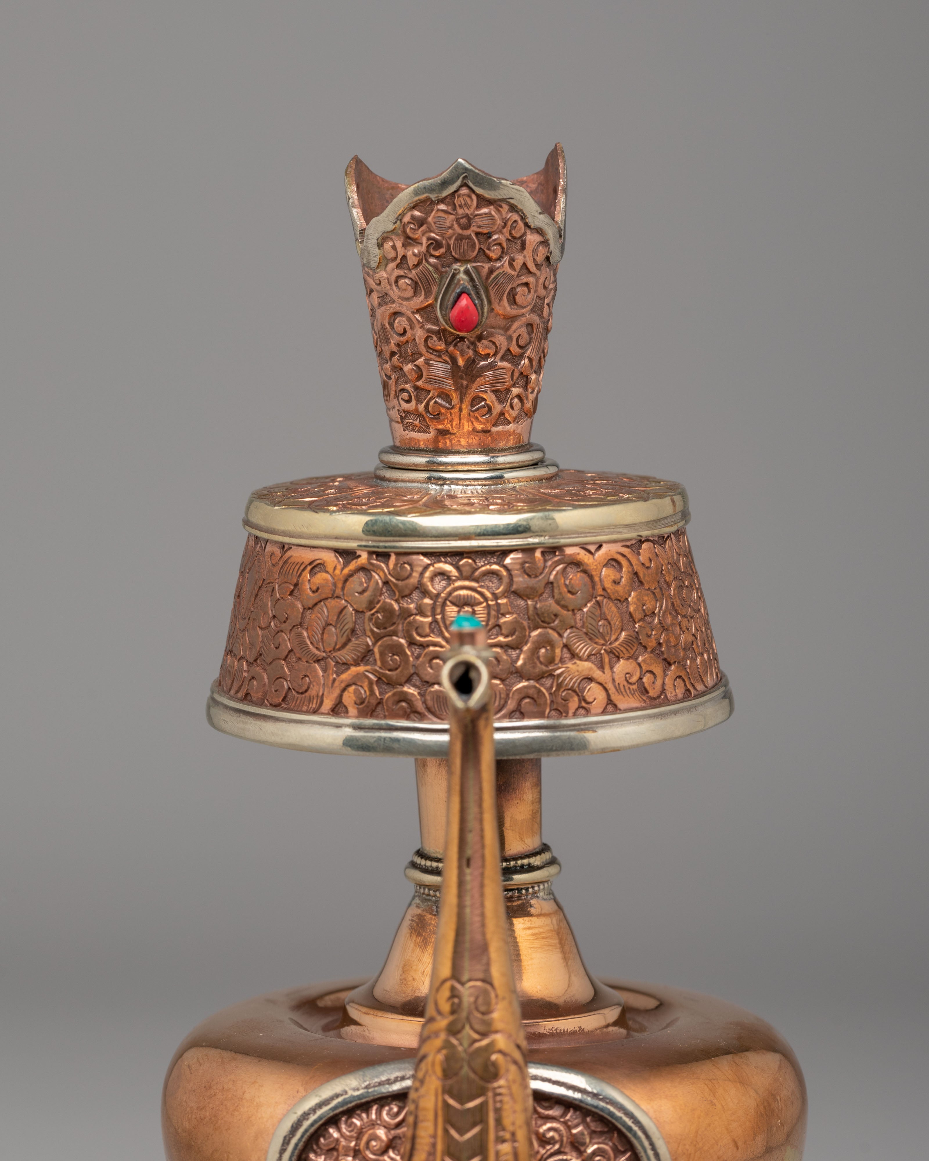 Buddhist Ritual Bhumba Set | Tibetan Copper Bhumba