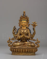  Bodhisattva Chenrezig Deity Statue
