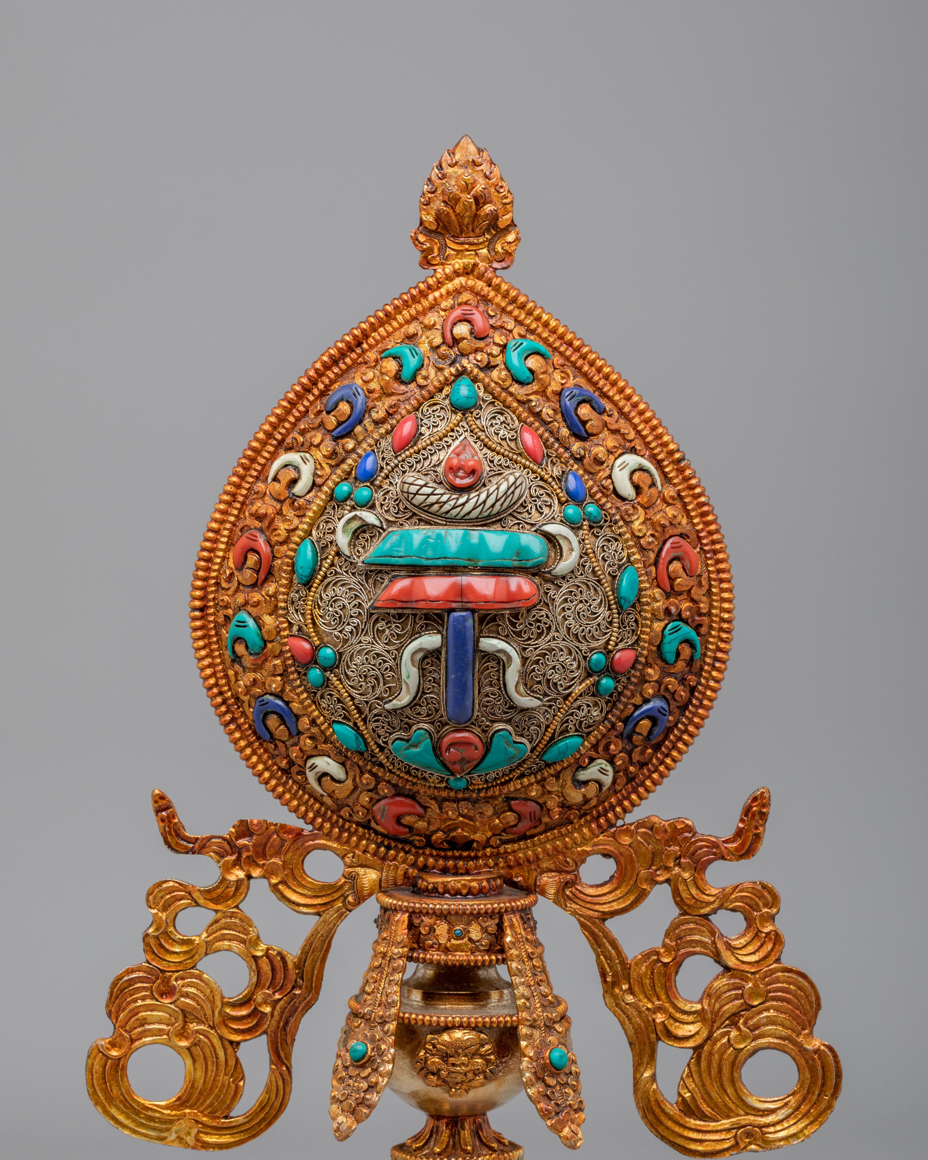 Sacred Ashtamangala Set for Altar | Tibetan Eight Auspicious Symbols Set