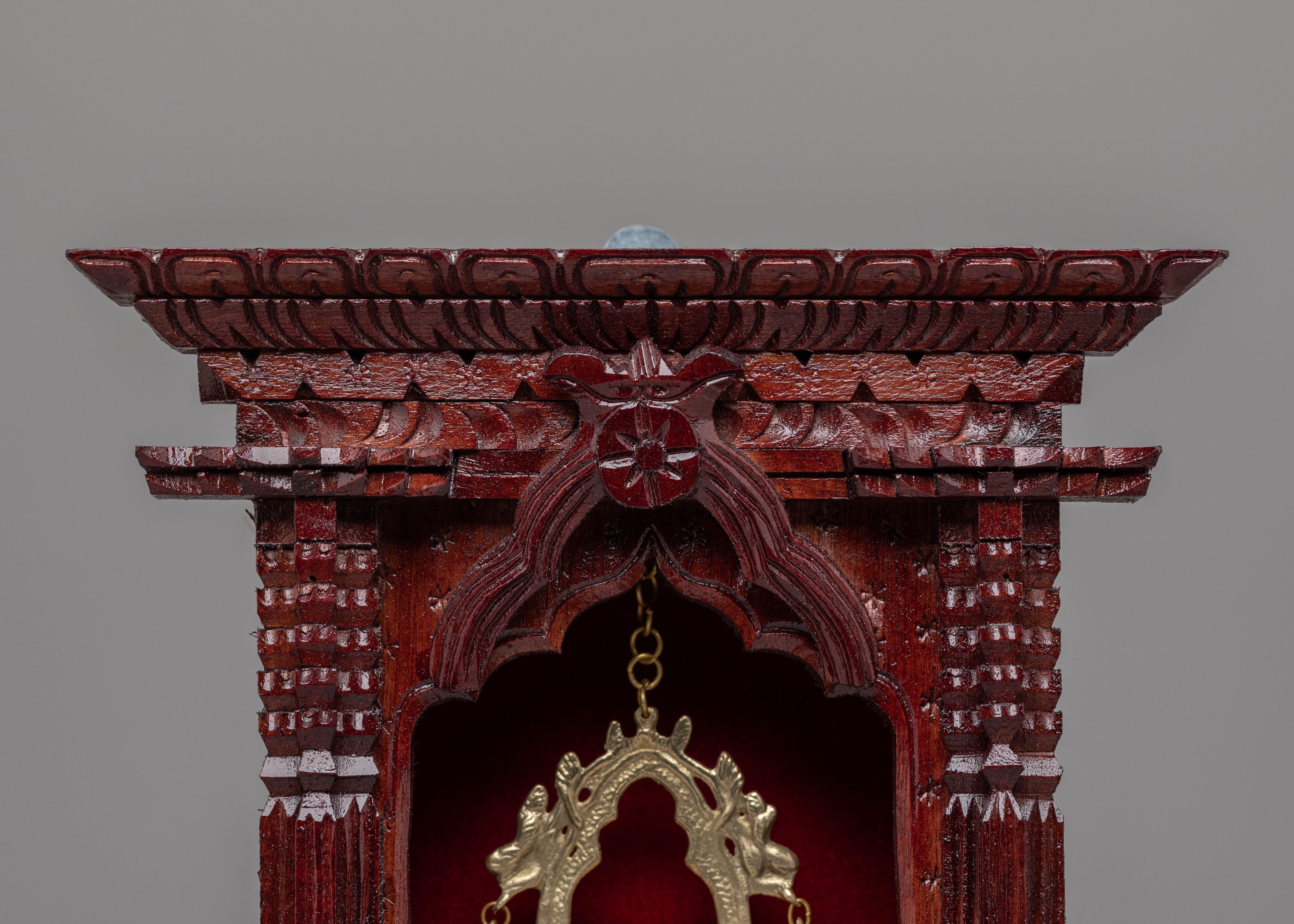 Dalaucha Wood Wall Hanging | Tibetan Buddhist Shrine Decor