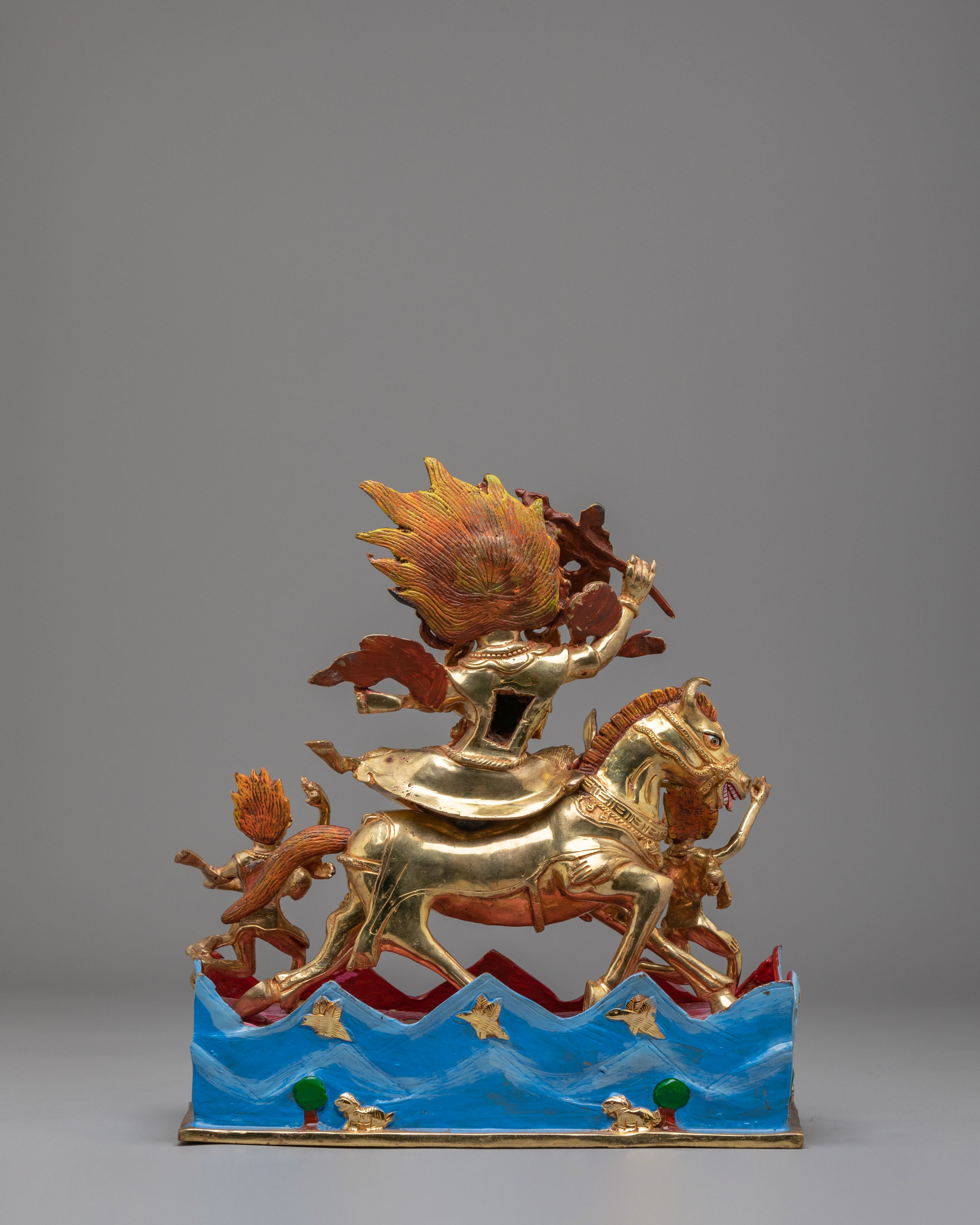 Tibetan Palden Lhamo Sculpture | Handmade Tibetan Artwork