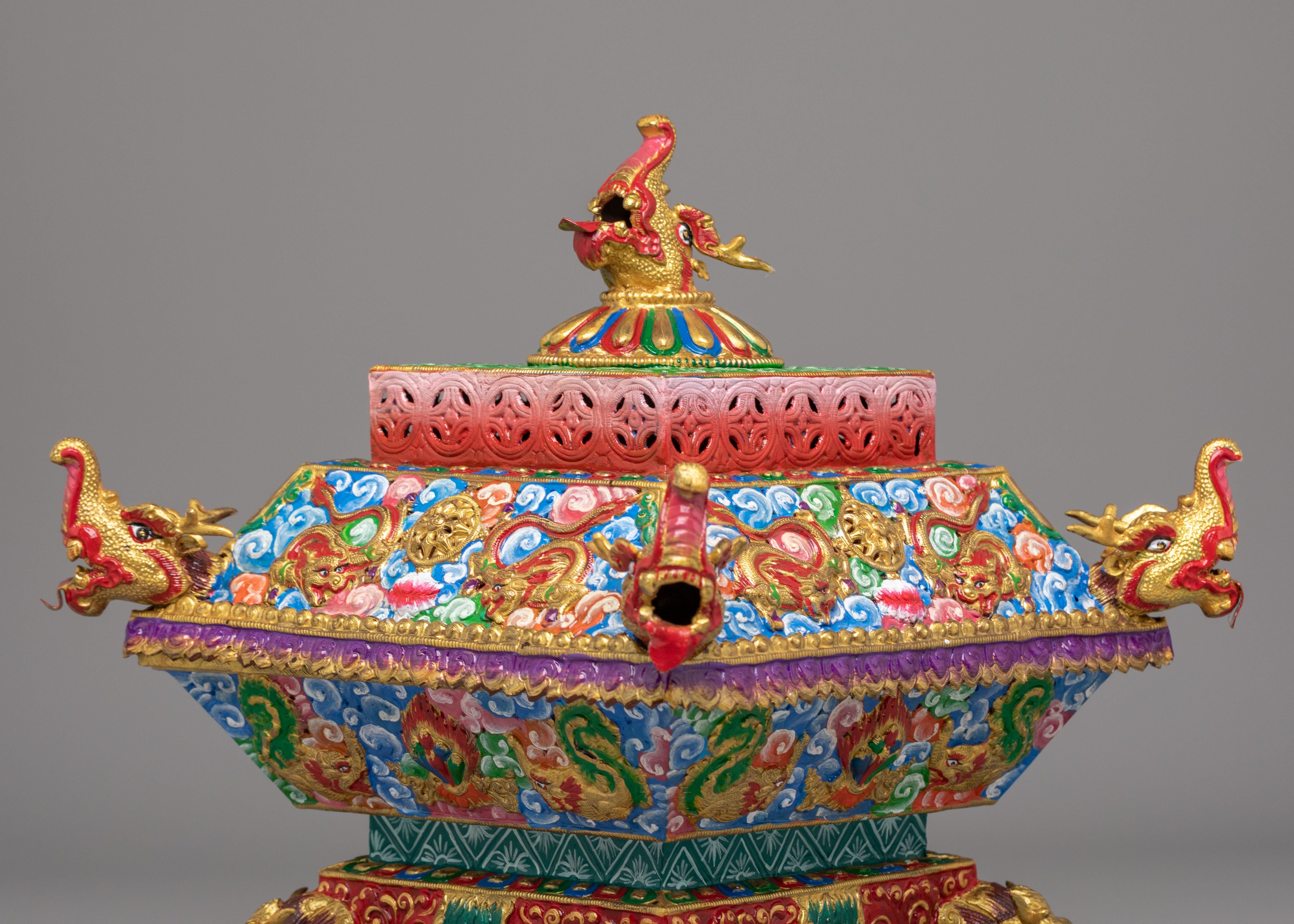 Spiritual Offering Incense Burner | Tibetan Ritual Burner