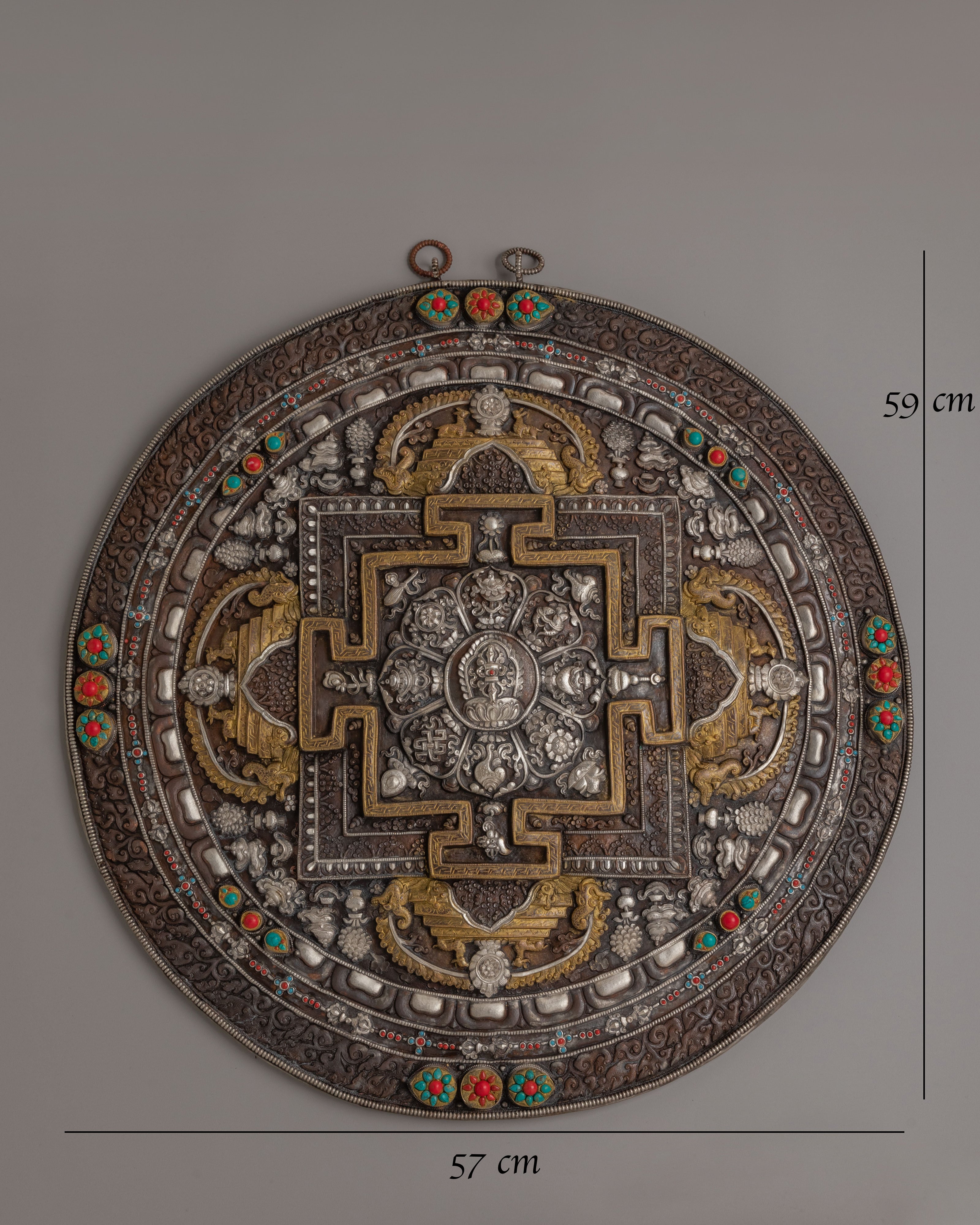 Tibetan Sacred Wall Hanging | Spiritual Home Decor for Meditation and Ritual Practices