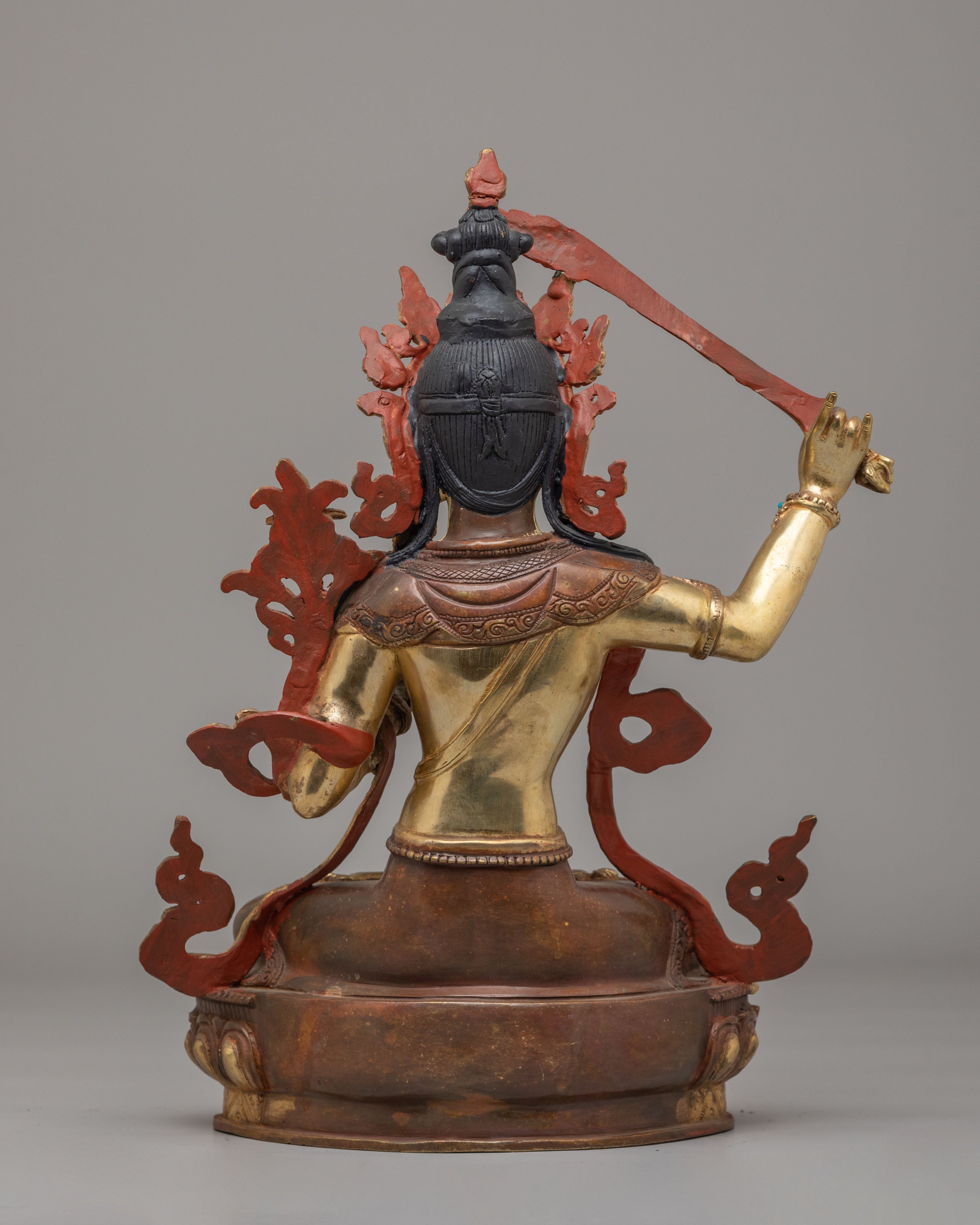 Sword of Wisdom Manjushri Statue | Tibetan Deity of Enlightenment