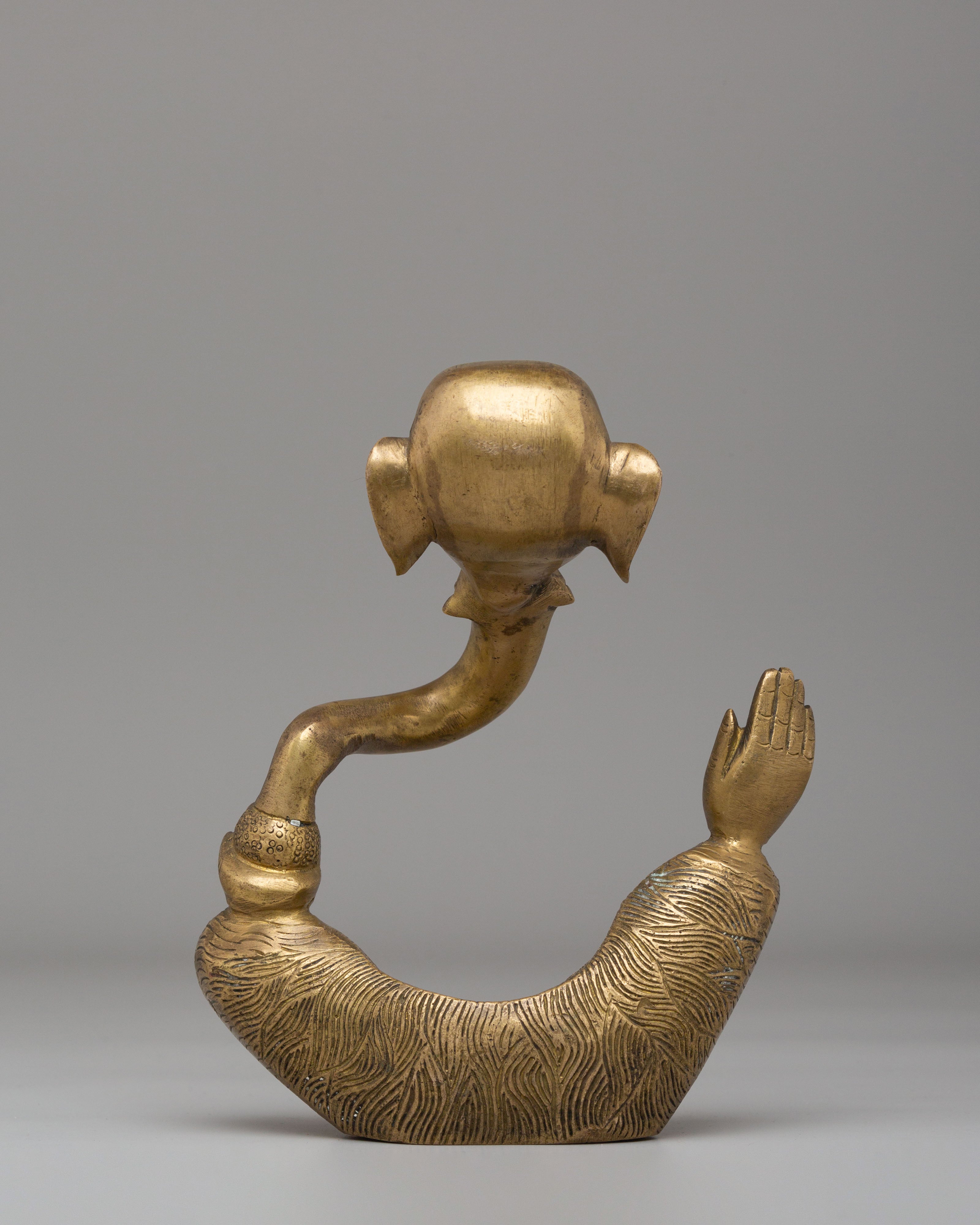 Handcrafted Decorative Ganesh Sculpture | Sacred Brass Idol