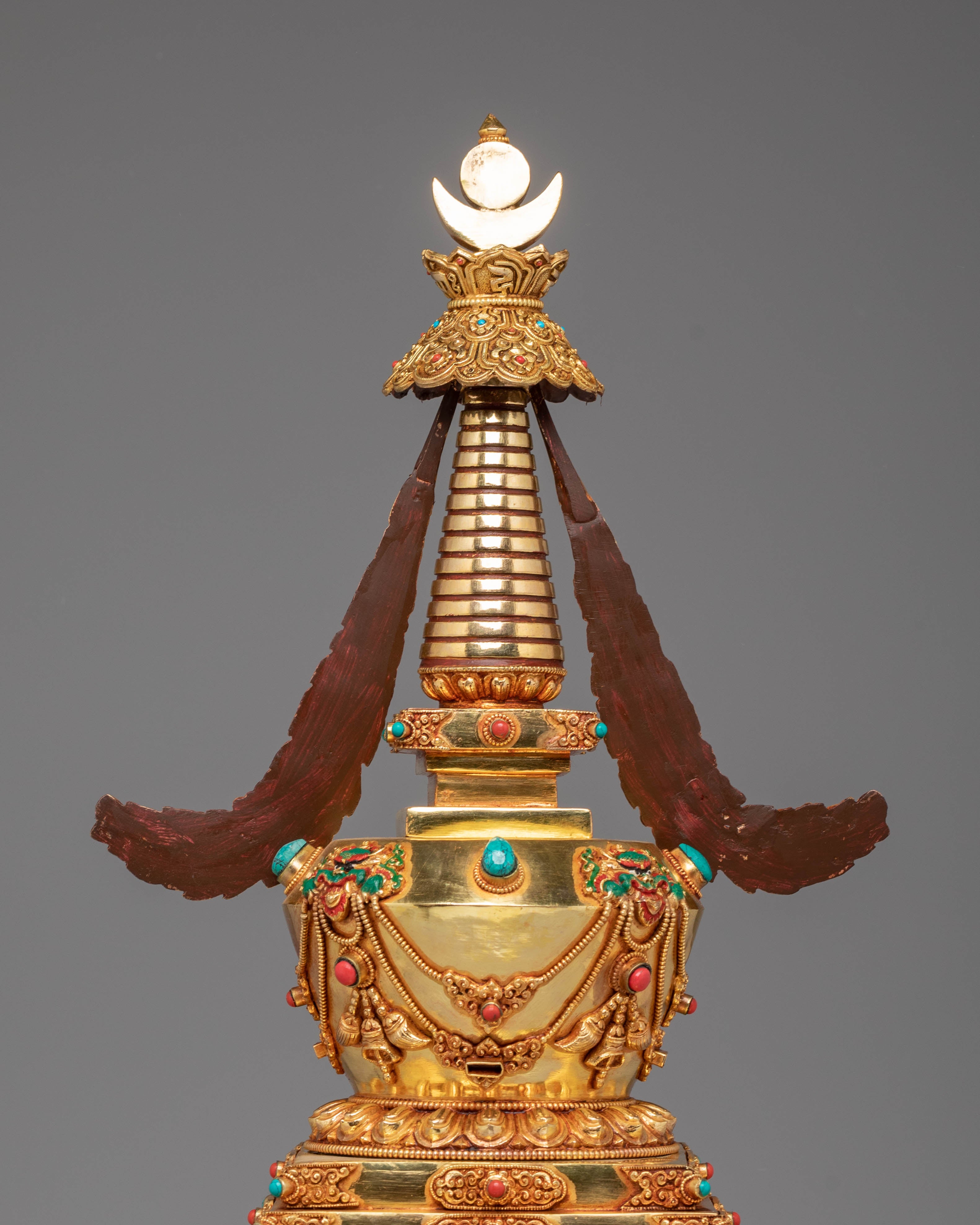Golden Stupa for Ritual Use | Meditation & Altar Decor