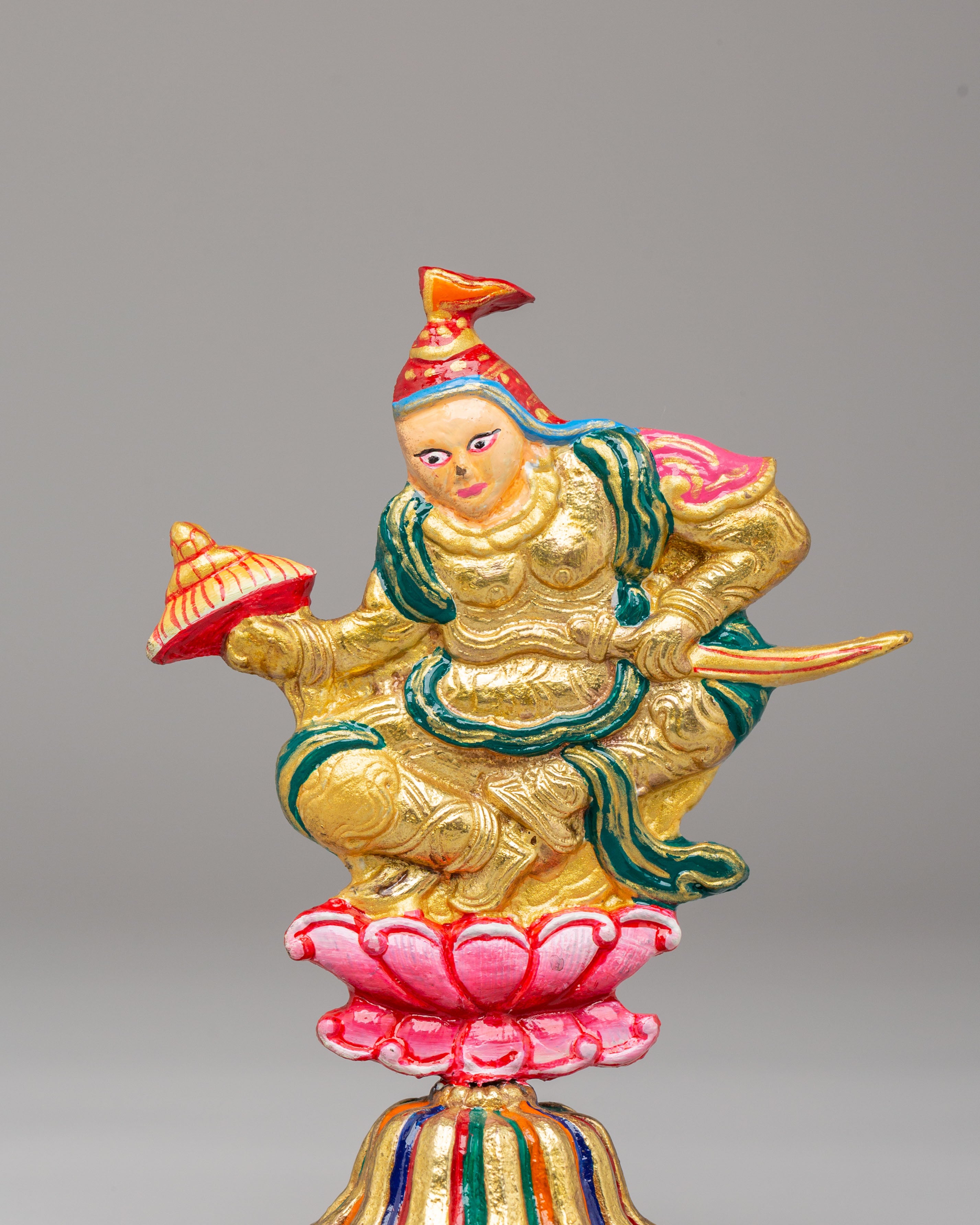 Tibetan Chakravartin Possessions Sculpture | Sacred Spiritual Decor