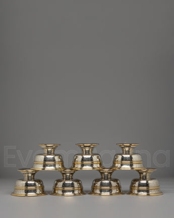Buddhist Water Offering Bowls Set