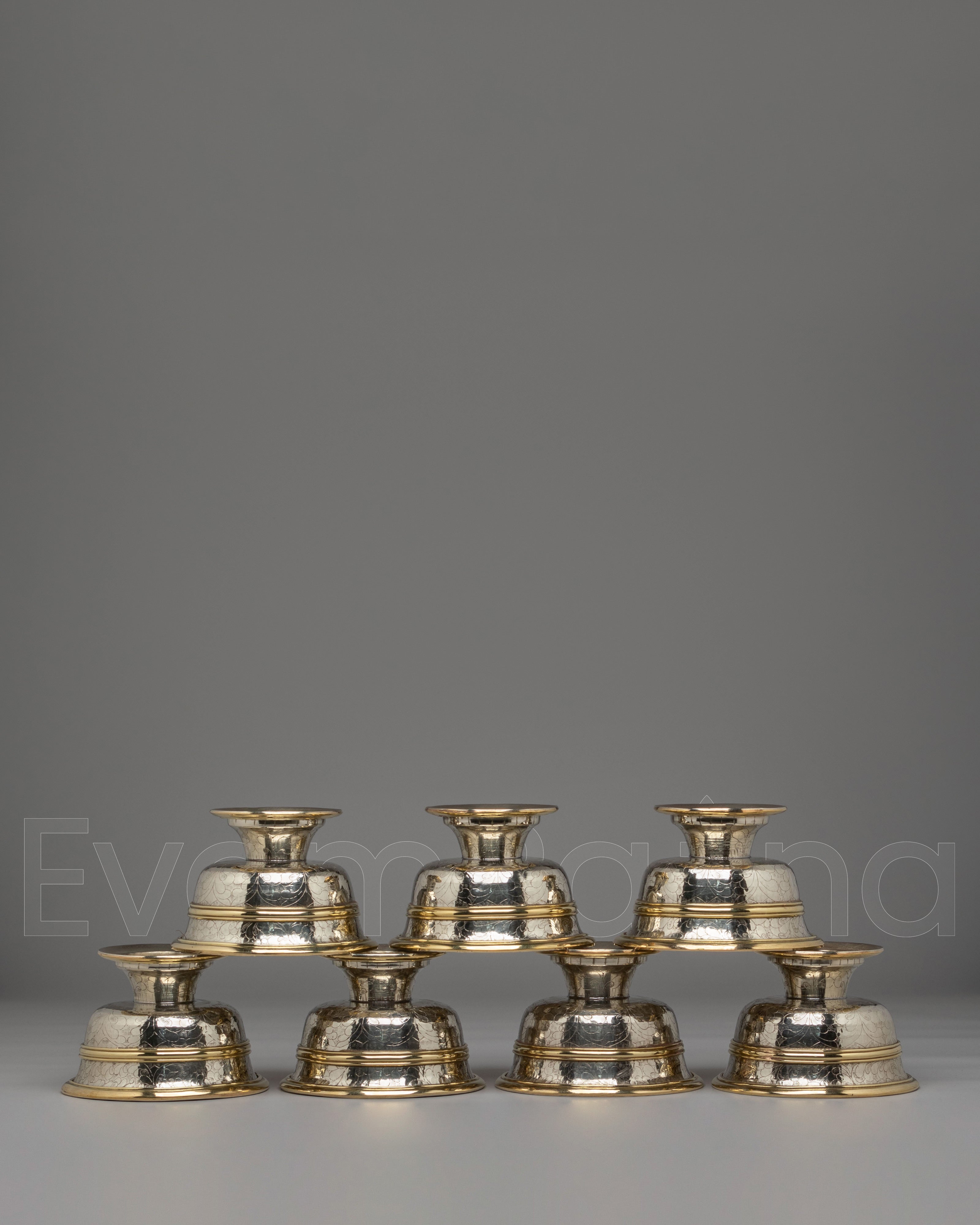 Buddhist Water Offering Bowls Set